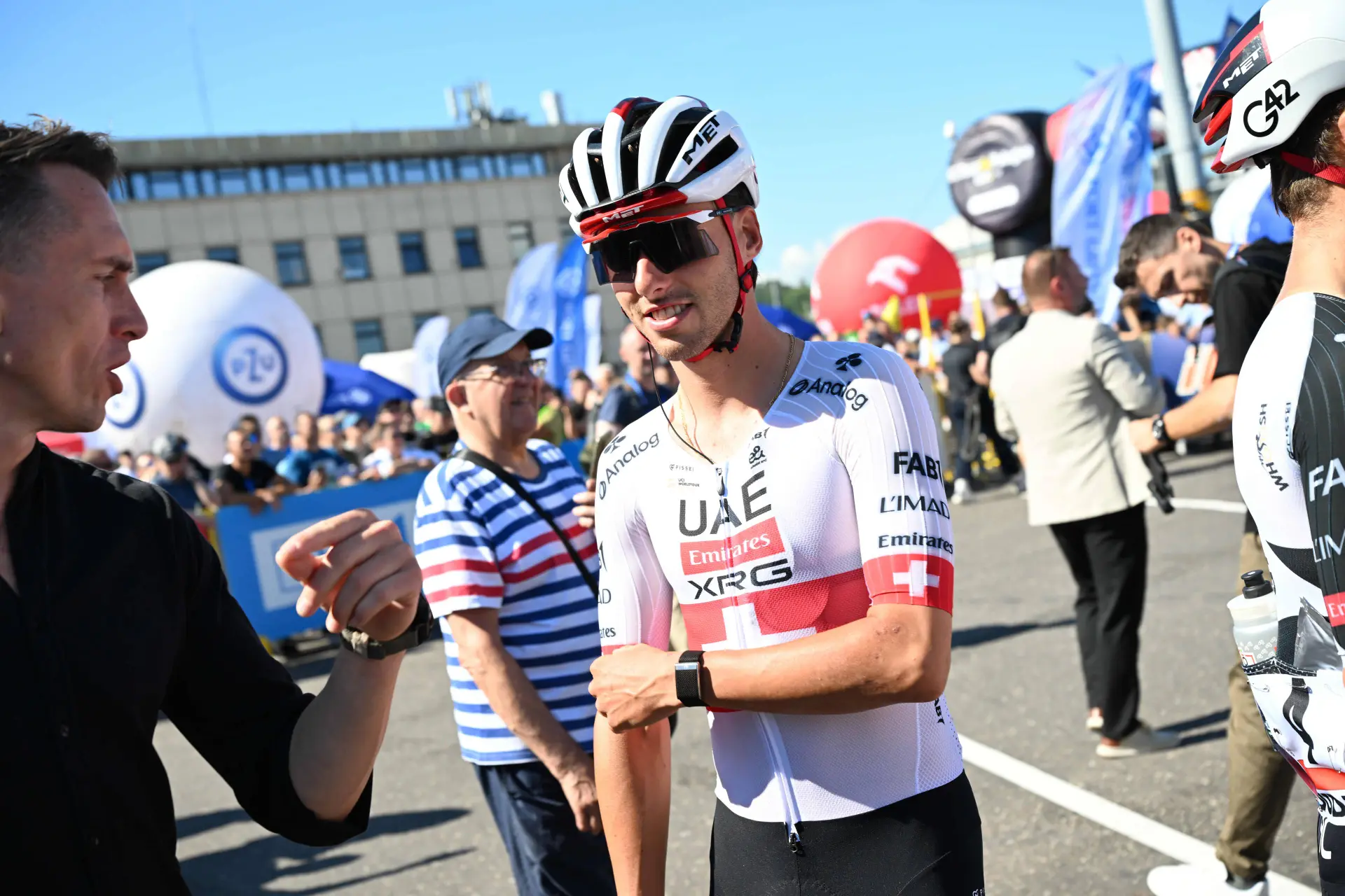 Jan Christen on stage 1 of the 2026 Tour de Pologne