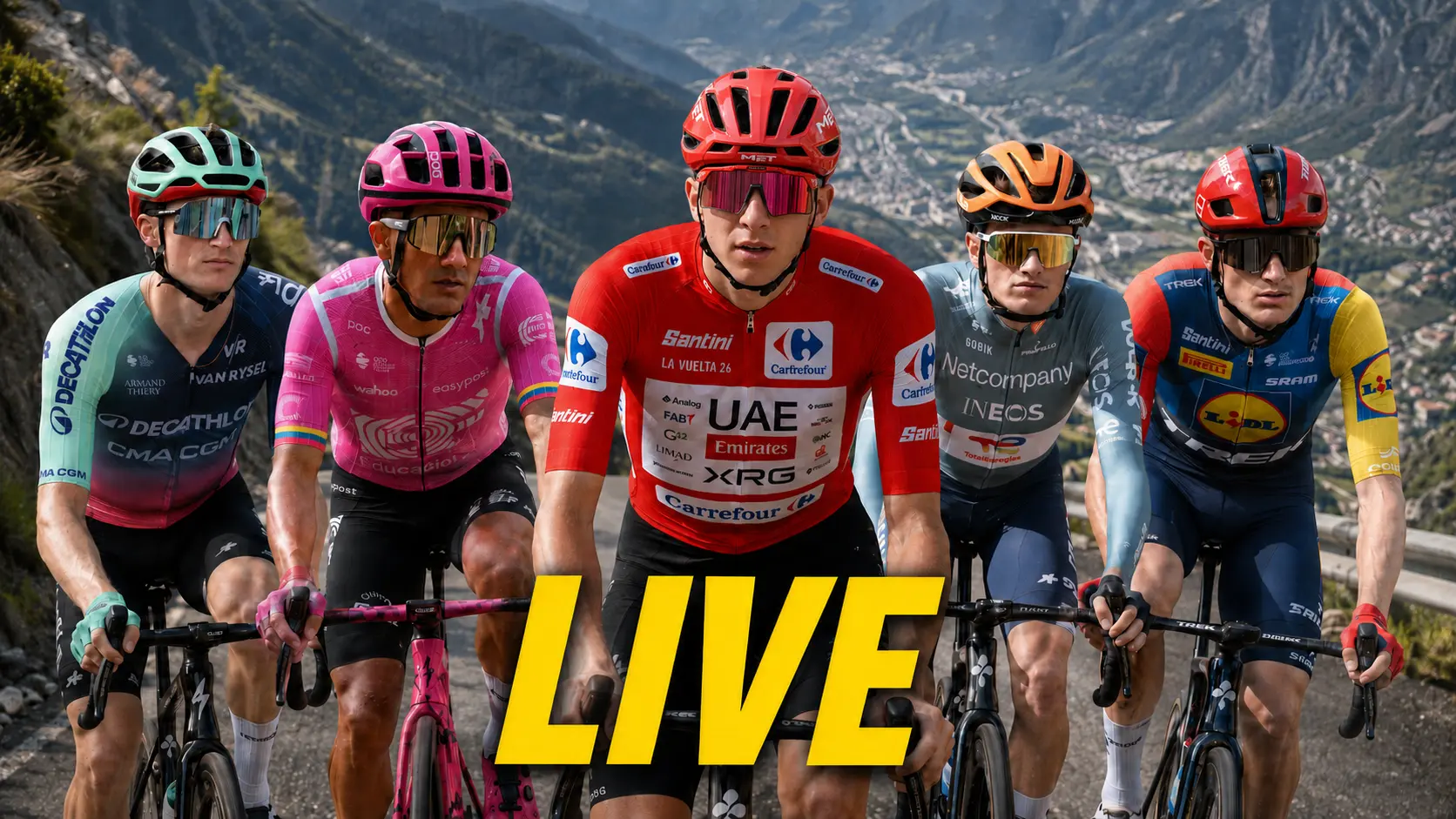 LIVE - Vuelta a España Stage 4 - Who can challenge Tadej Pogacar in the Andorran mountains?
