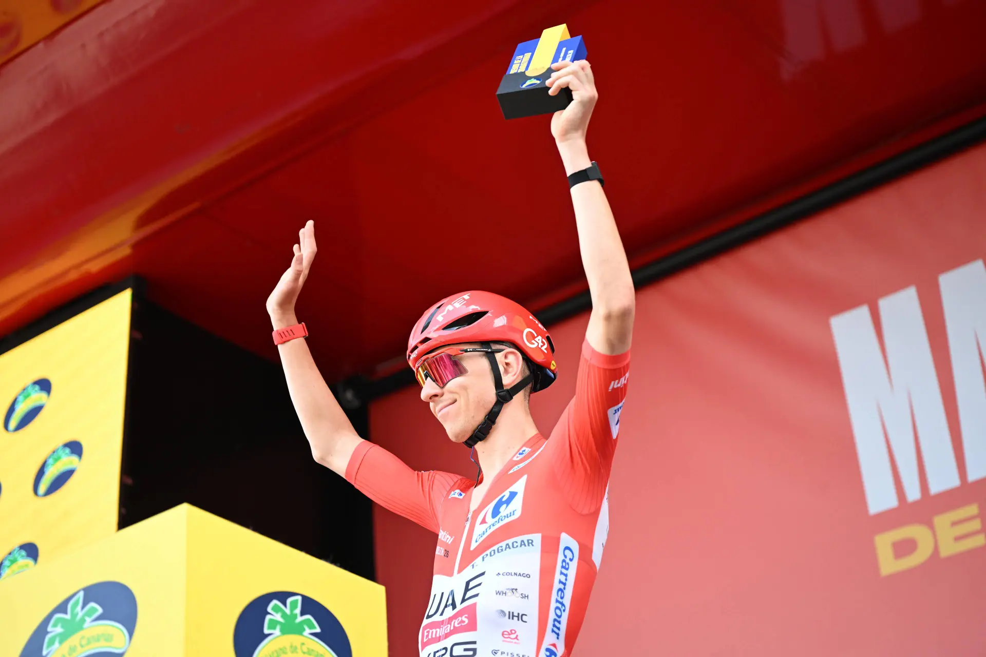 Tadej Pogacar at the 2026 Vuelta a Espana