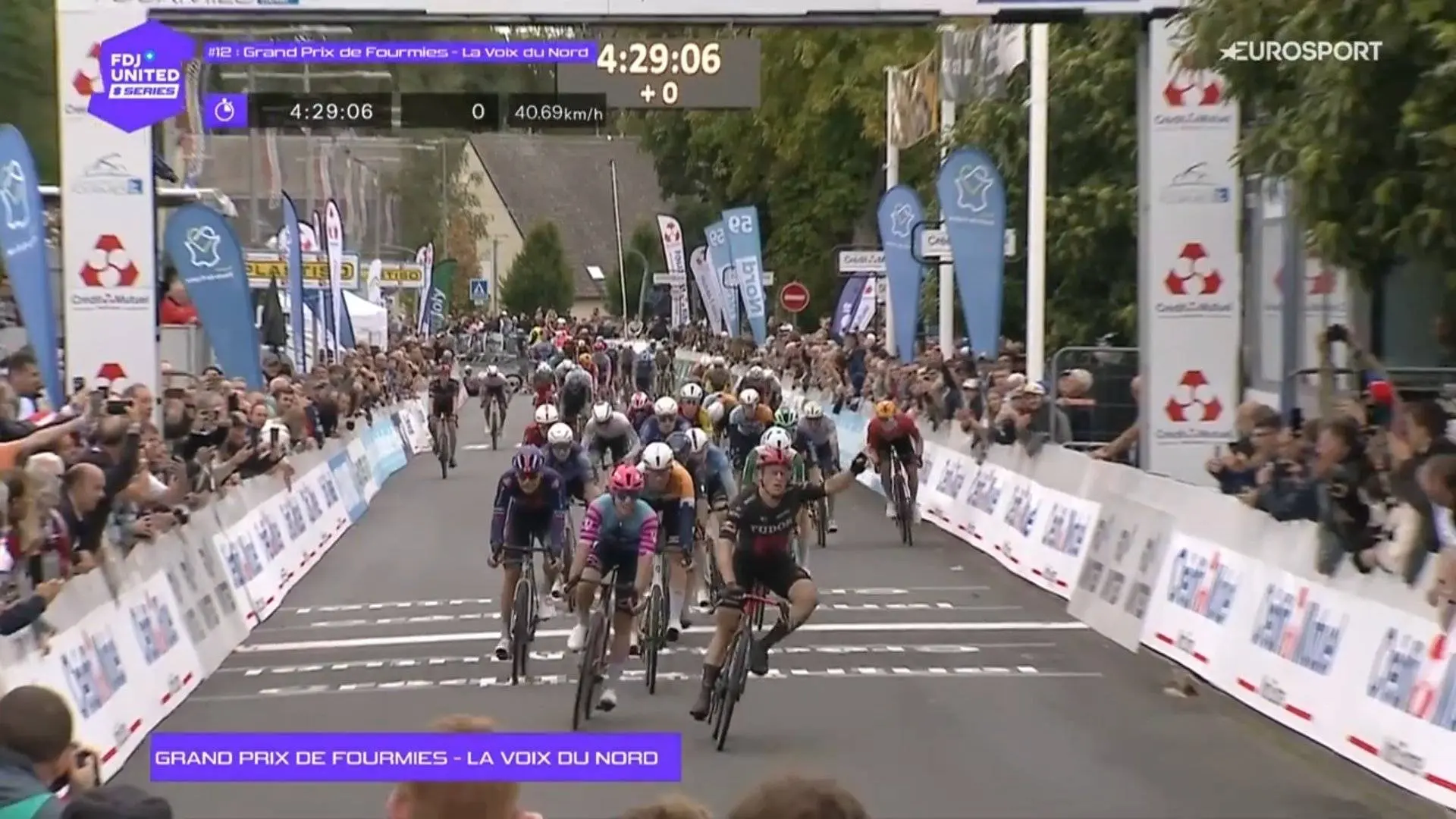 Results GP de Fourmies 2026 - Arvid de Kleijn strikes in crash-marred finale as Paul Magnier and Olav Kooij miss out completely