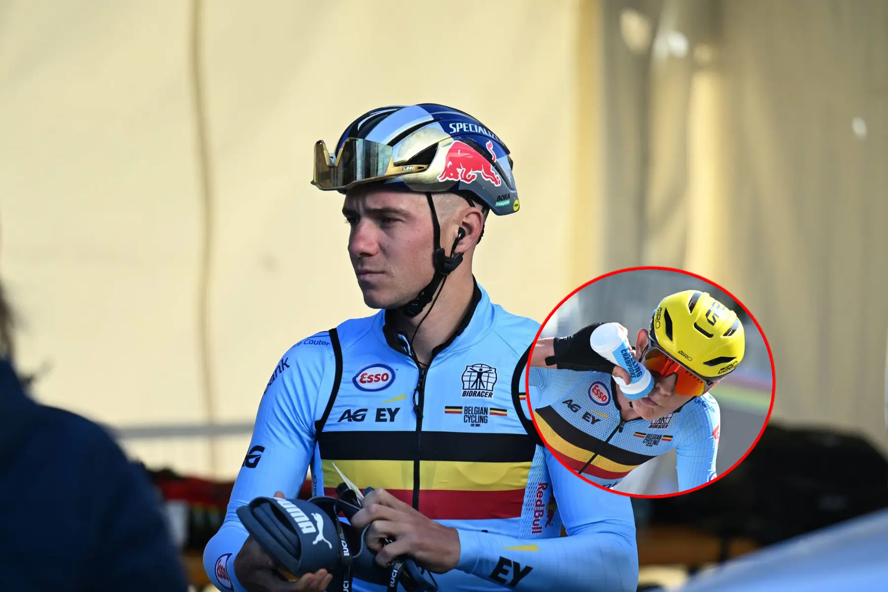 Belgium using water bottle notes to get key messages to Evenepoel and van Aert? - "We might need to agree on a code language"