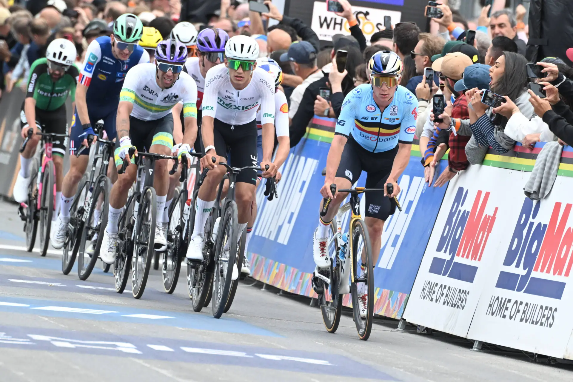 Remco Evenepoel at the 2026 World Championships