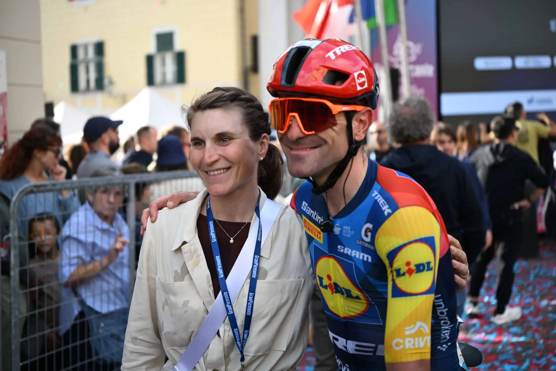 Elisa Longo Borghini and Jacopo Mosca at Gran Piemonte 2026