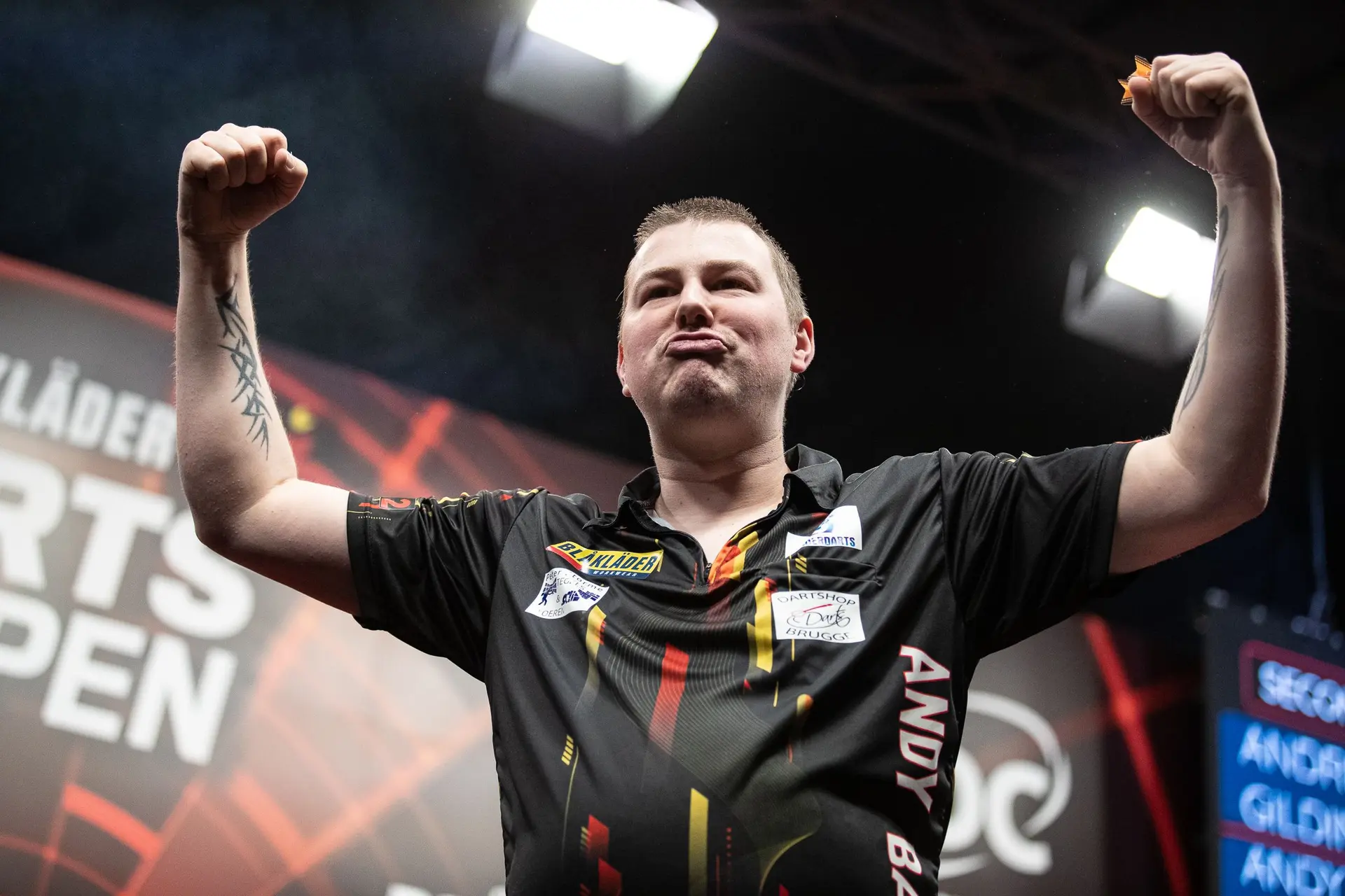 De Vos & Baetens het beste koppel tijdens het Caruur Ghent open darts 2024 op zaterdag