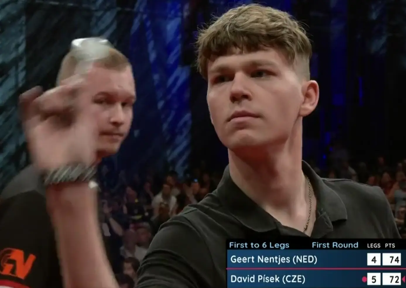 VIDEO: David Písek heeft dit bizar moment vanaf 72-finish tegen Geert Nentjes