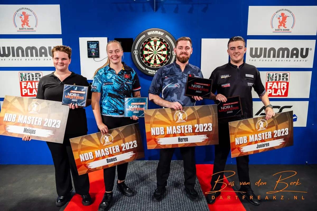 Berry van Peer, Lerena Rietbergen zijn de NDB Masters, Pim van Bijnen en Fardau Jong zijn de jeugd masters geworden