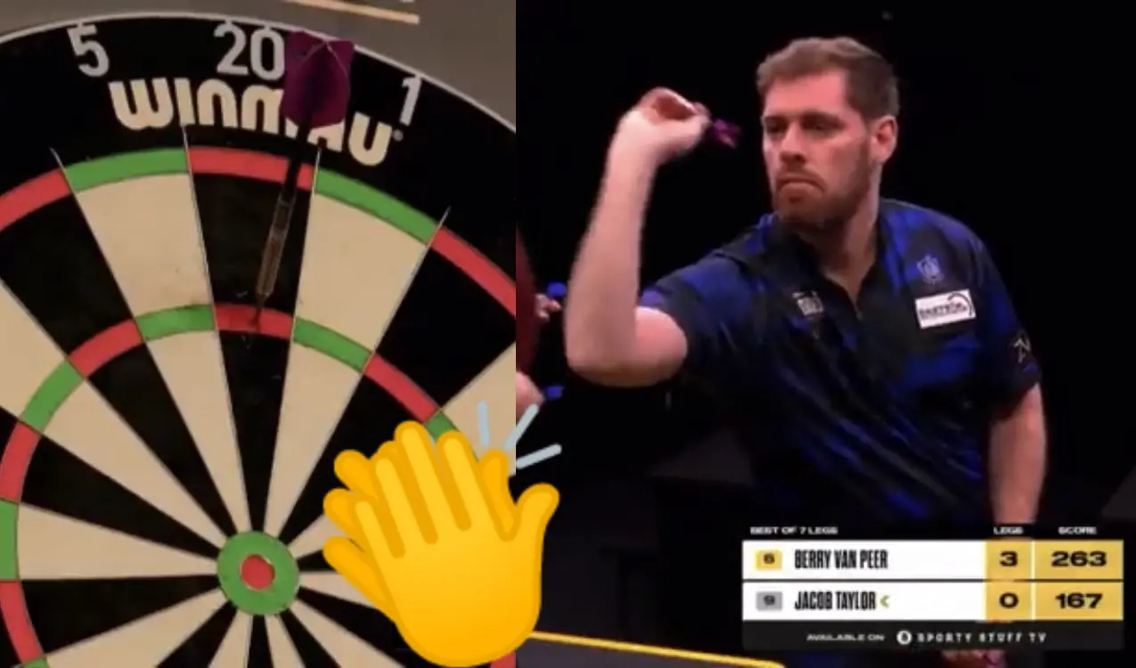 VIDEO: Berry van Peer flikt iets bijzonders tijdens Super Series tegen Taylor