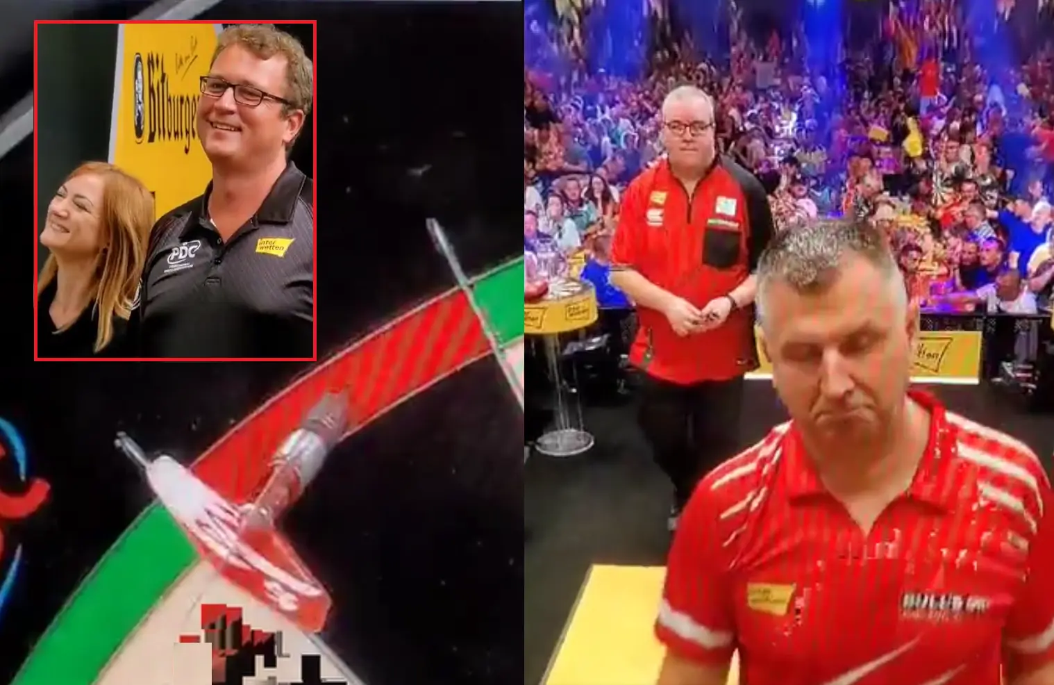 Krzysztof Ratajski gooit 9-darter in finale German Darts Open maar hij telt niet