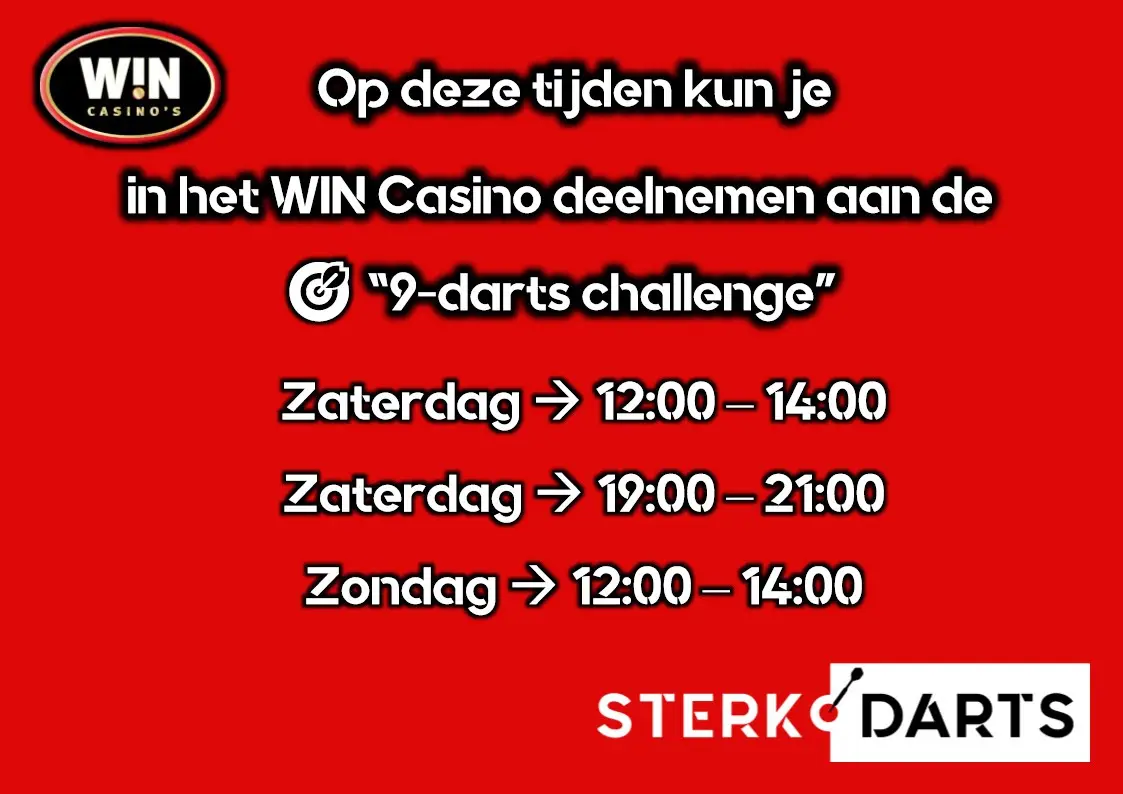 WIN Casino heeft ook dit jaar weer leuke actie voor deelnemers van de Tilburg Darts Trophy 2023