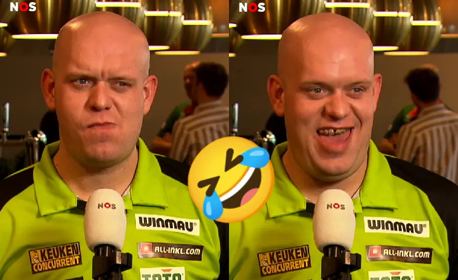 Hilarisch interview tussen Michael van Gerwen en NOS journalist staat online en stelt niet teleur