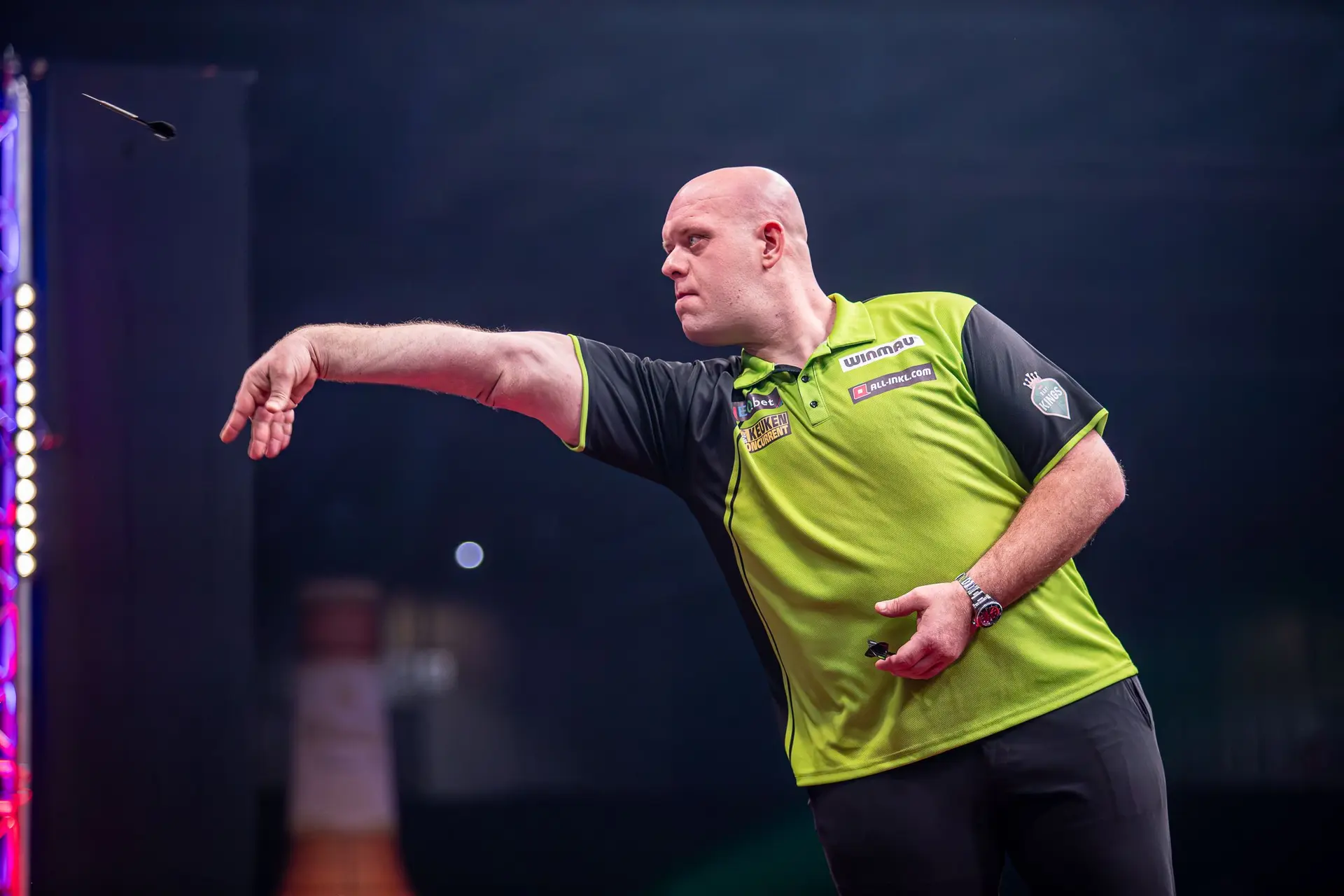 European Darts Grand Prix kwartfinales, Van Gerwen, Anderson, Cross en Smith naar de L4
