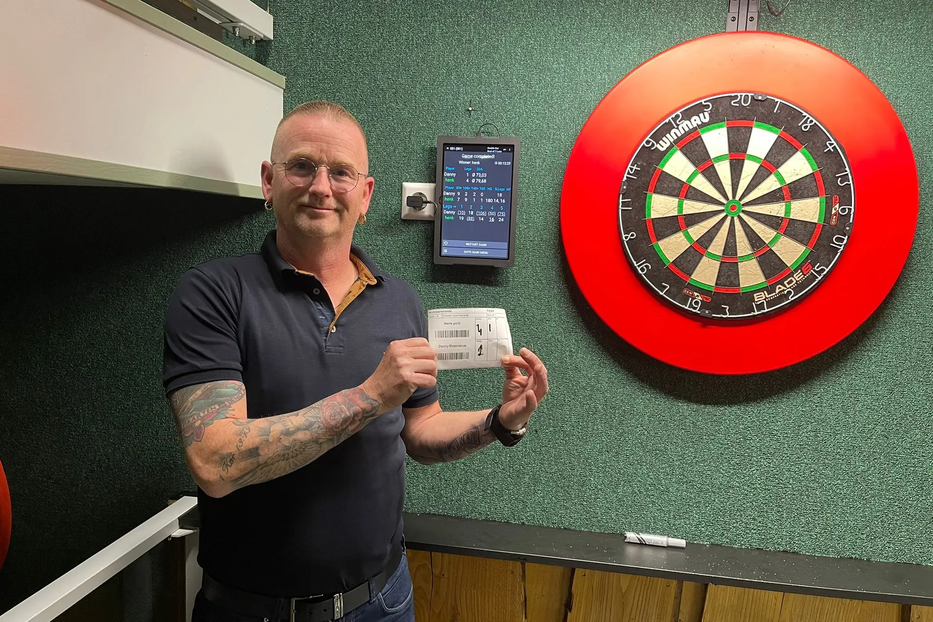 Dinsdagavond Bakkerij Brouwer competitie op Urk gewonnen door Henk Post