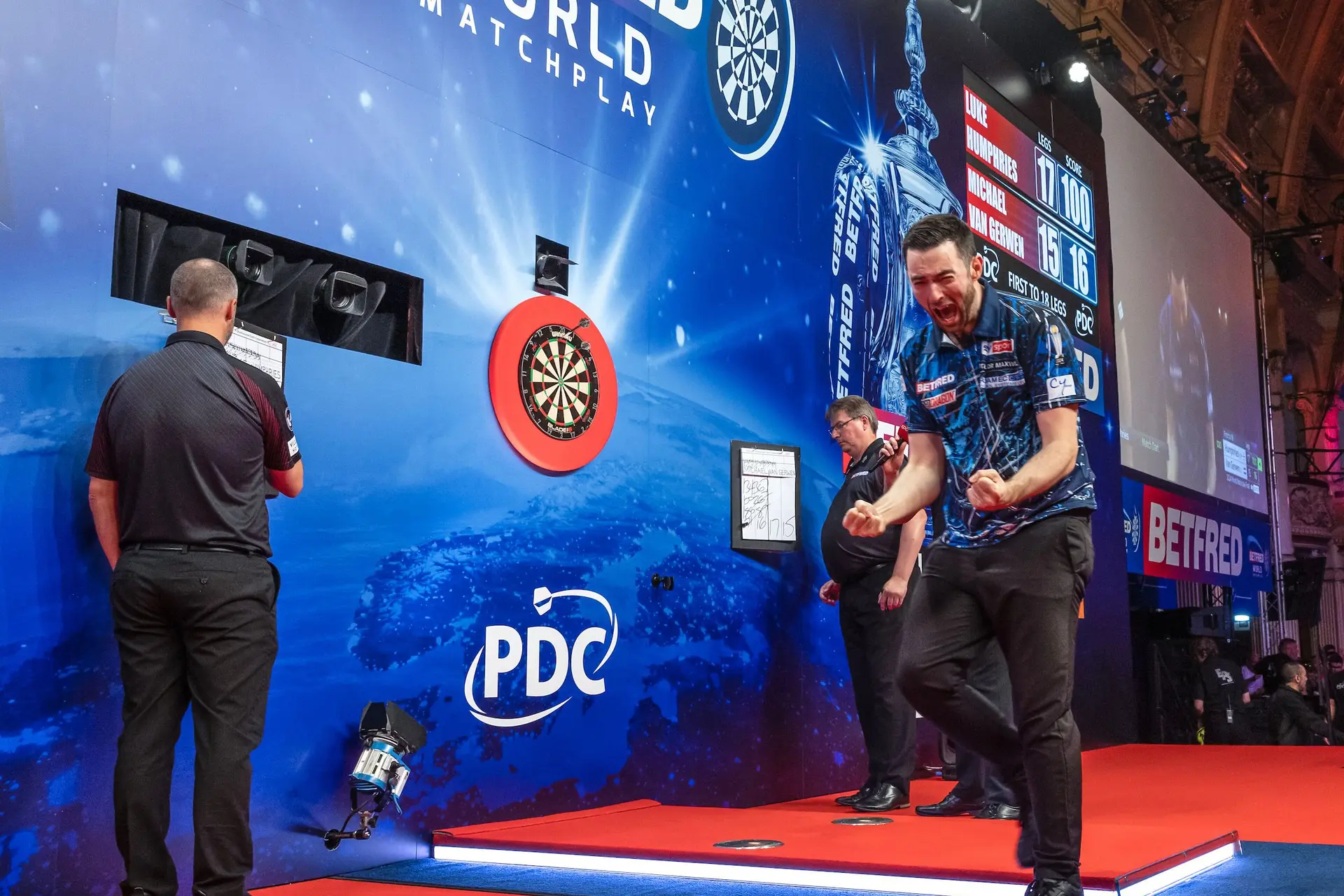 Luke Humphries is de World Matchplay kampioen 2024, Van Gerwen was dichtbij maar verloor