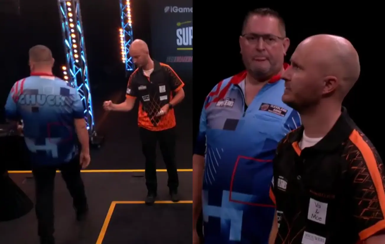 VIDEO: Beelden van incident tussen Alan Norris en de Nederlander Johann Brouwer