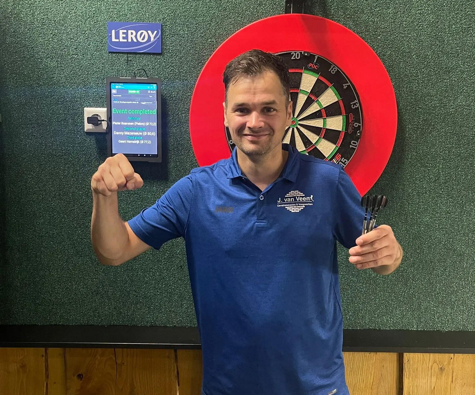 Bakkerij Brouwer competitie op Urk: Pieter Baarssen verslaat Danny Mazereeuw in mooie finale