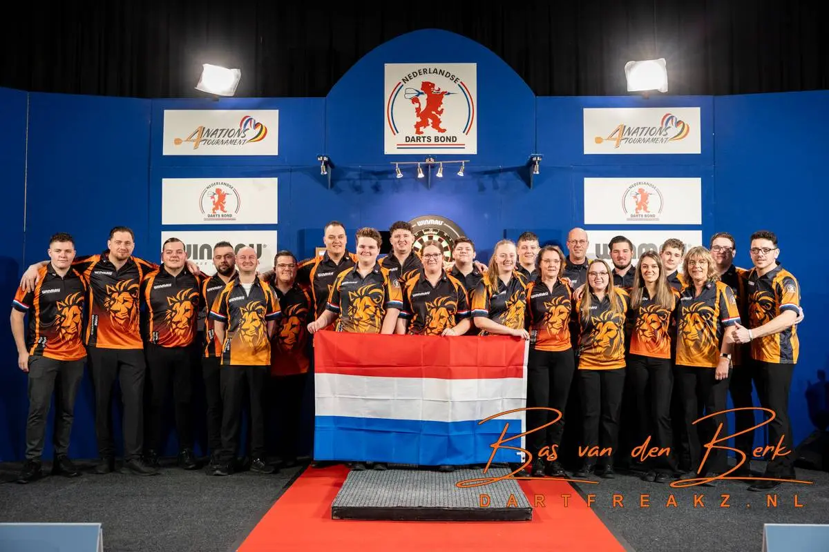 Darttoplanden strijden dit weekend in Assen: 4 Nations Tournament terug op Nederlandse bodem