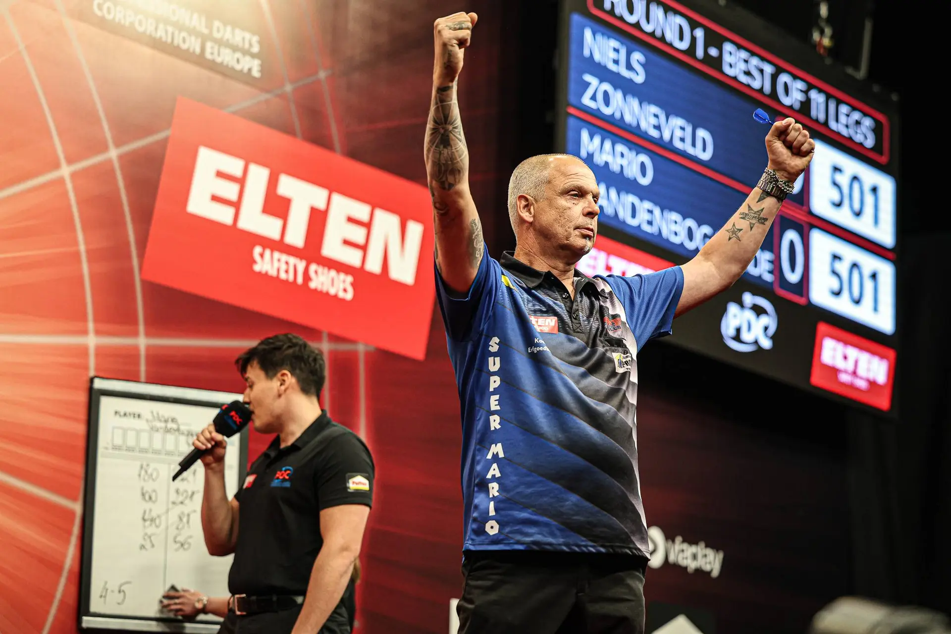 Flanders Darts Trophy zaterdagavond: Vandenbogaerde redt Belgische eer, ook Van Veen door naar finaledag