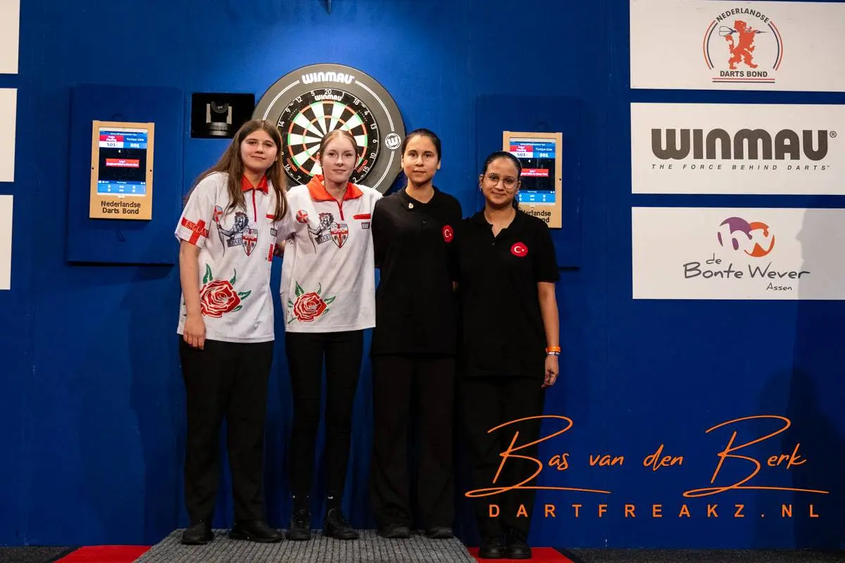 Historische dartsdag in Assen: goud voor Wales, Turkije, Schotland en Engeland