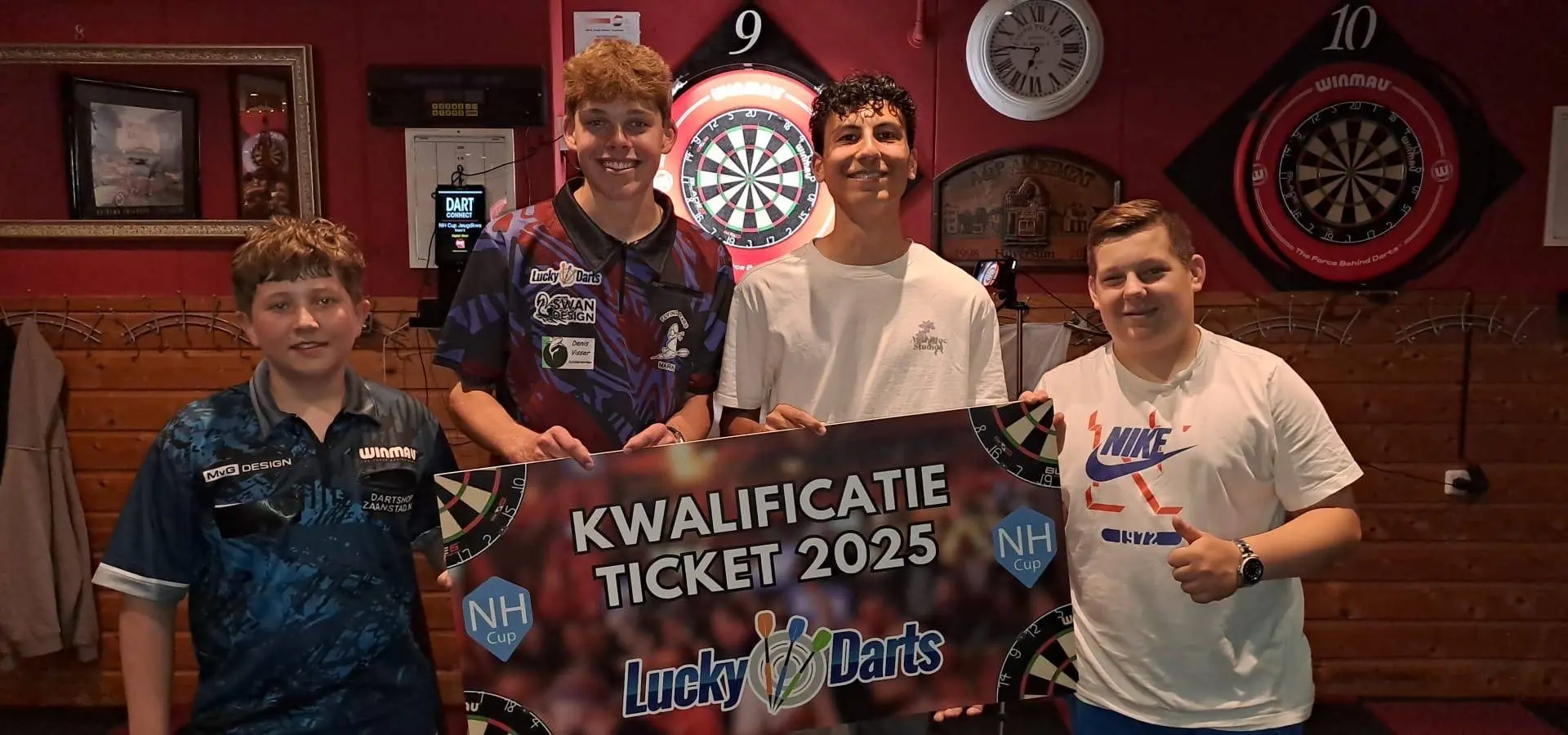 Quinn Sneeboer, Ryan Schipper, Kai Burger en Joe van Gend geplaatst voor Jeugd NH Cup 2025