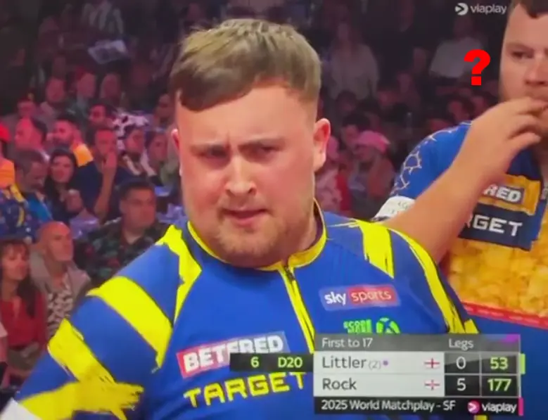 Luke Littler haalt deze vieze truc uit tegen Josh Rock tijdens de halve finale