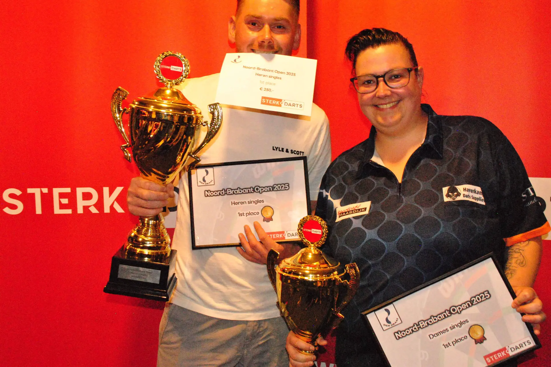 Dennis van Bergen en Kelly Streef winnen Noord-Brabant Open 2025
