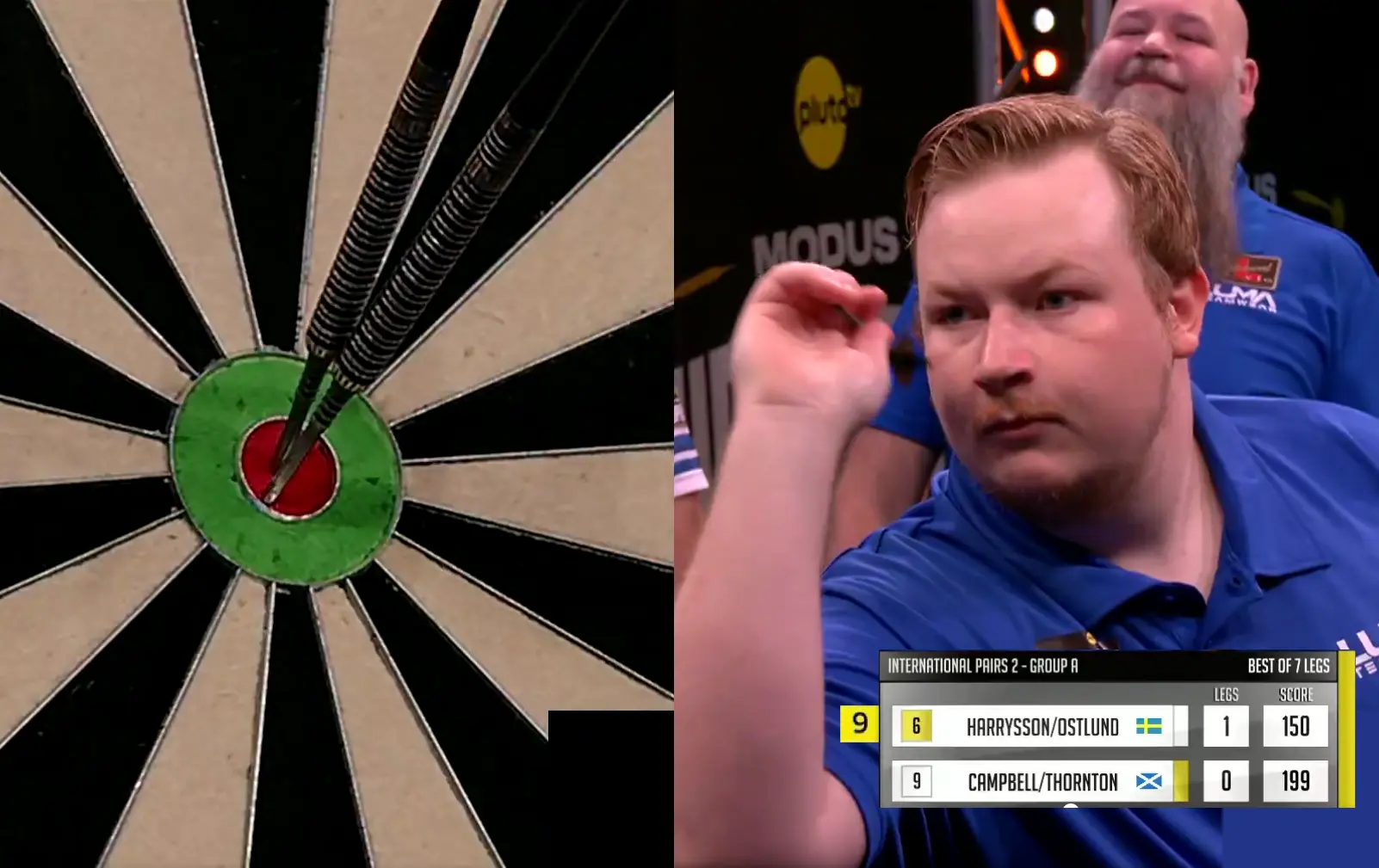 Beelden van nieuw bizar moment in de dartsport die momenteel de wereld over gaat