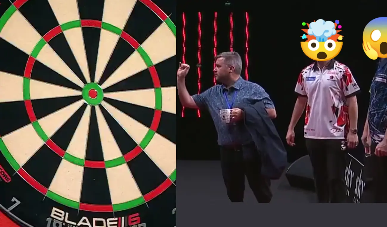 Little Richard verbaast de PDC-toppers met deze actie voor het oog van de camera