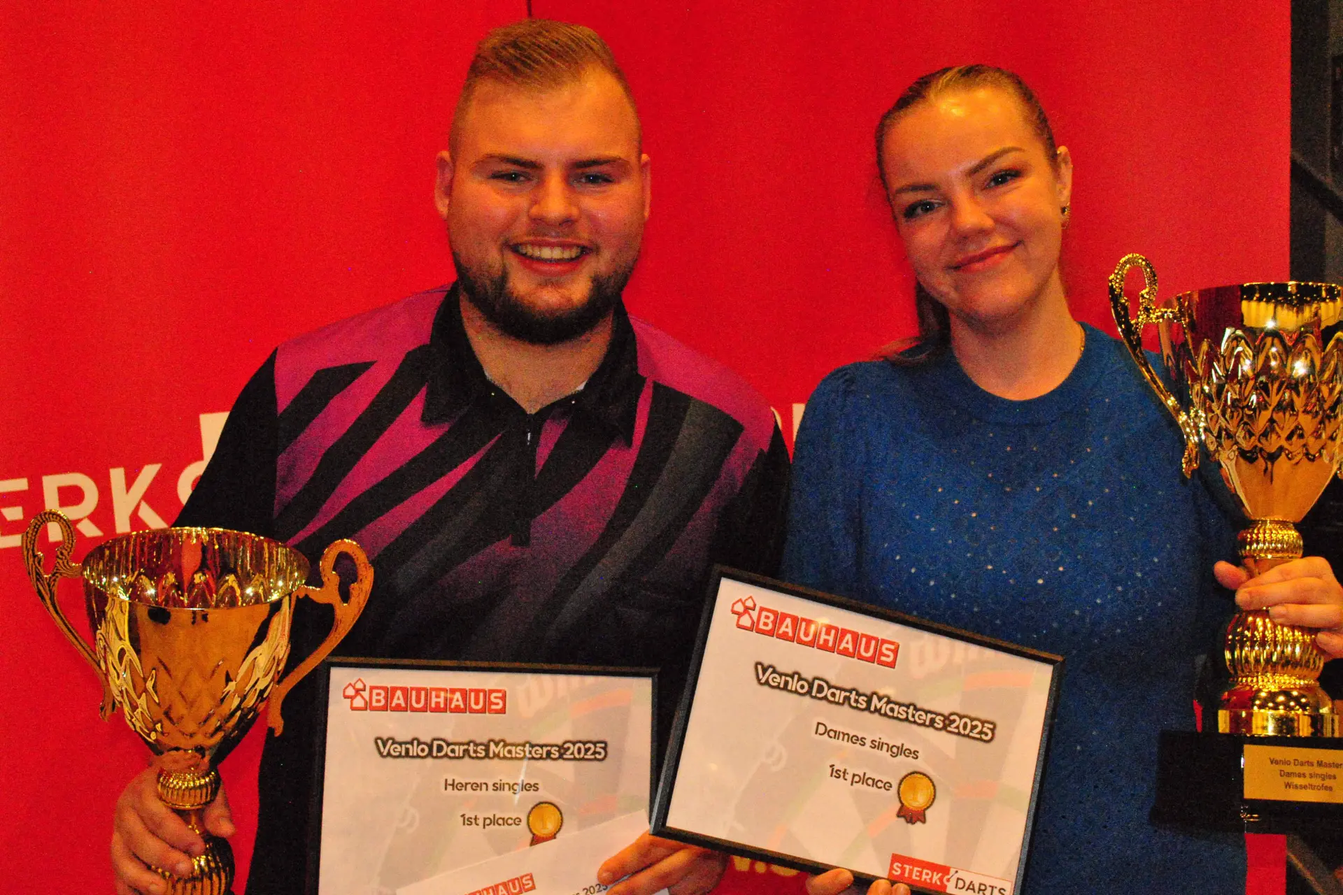 Rohan Brouwers triomfeert tijdens Venlo Darts Masters 2025, Peters beste dame