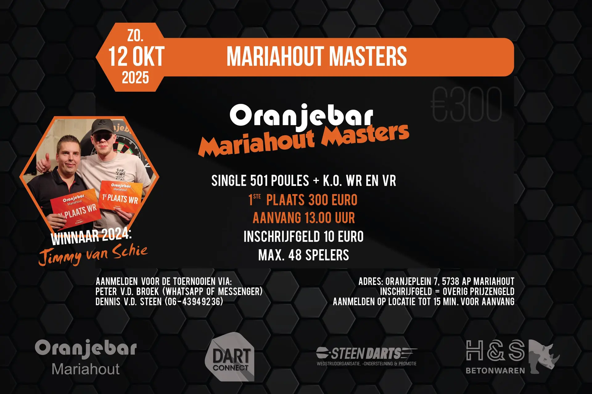 Laatste open toernooi van dit jaar bij Oranjebar zal zondag 12 oktober worden gespeeld