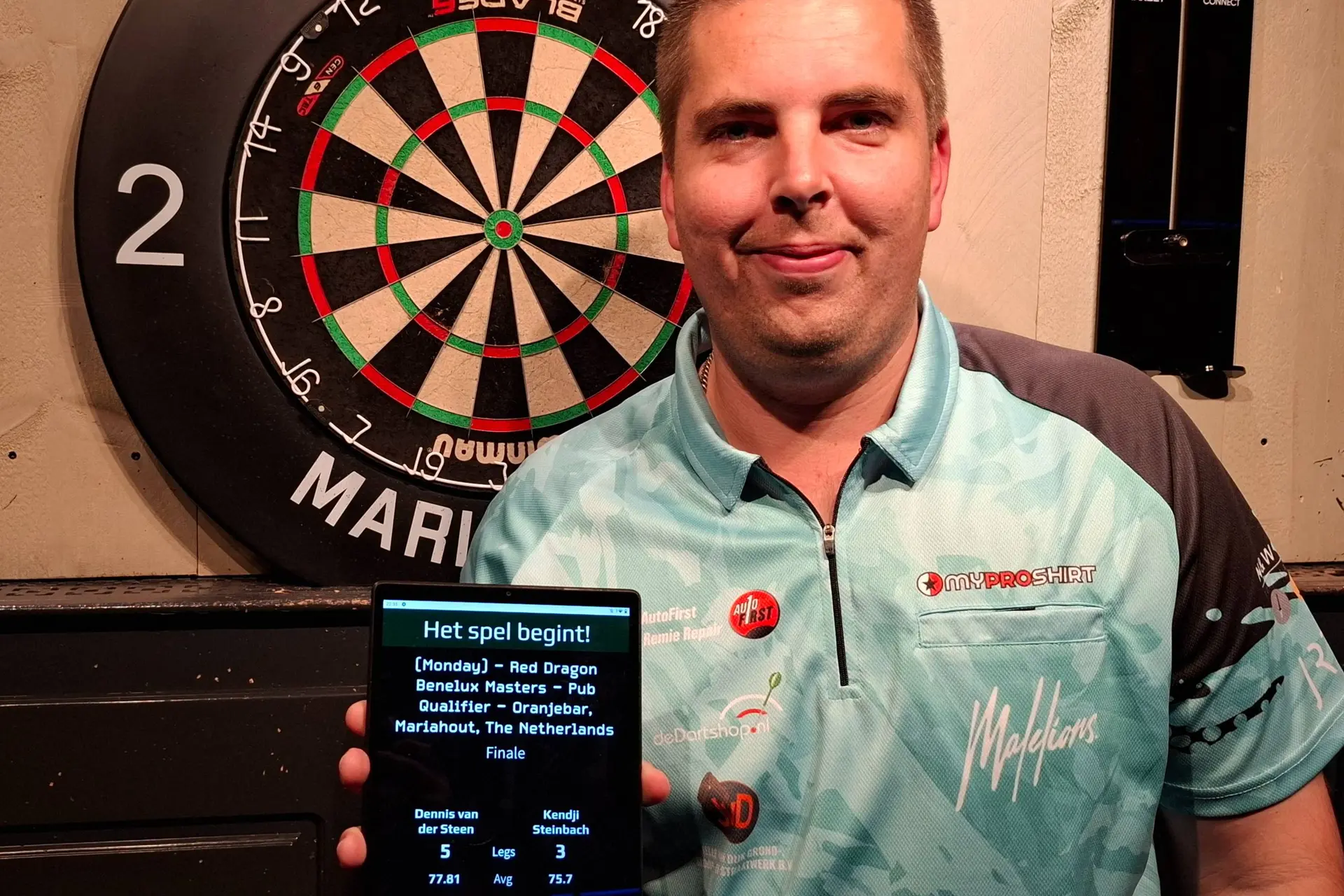 Dennis van der Steen wint opnieuw Oranjebar Pub Qualifier in race naar ADC Europe Benelux Masters 2026