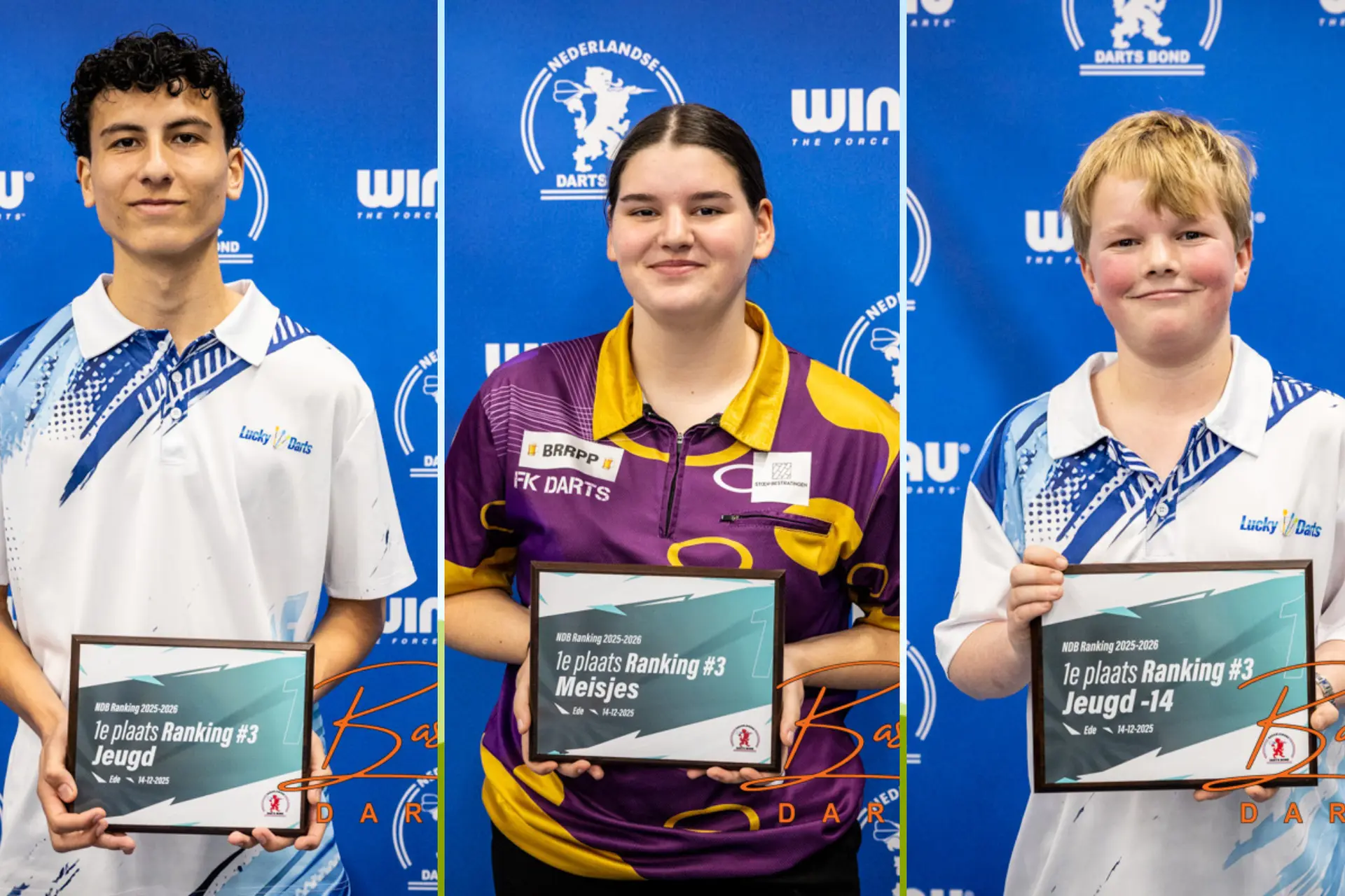 Uitslagen Winmau NDB Jeugdranking 3 in Ede: debutant Kai Burger pakt titel samen met Van Helbergen en Vermeulen