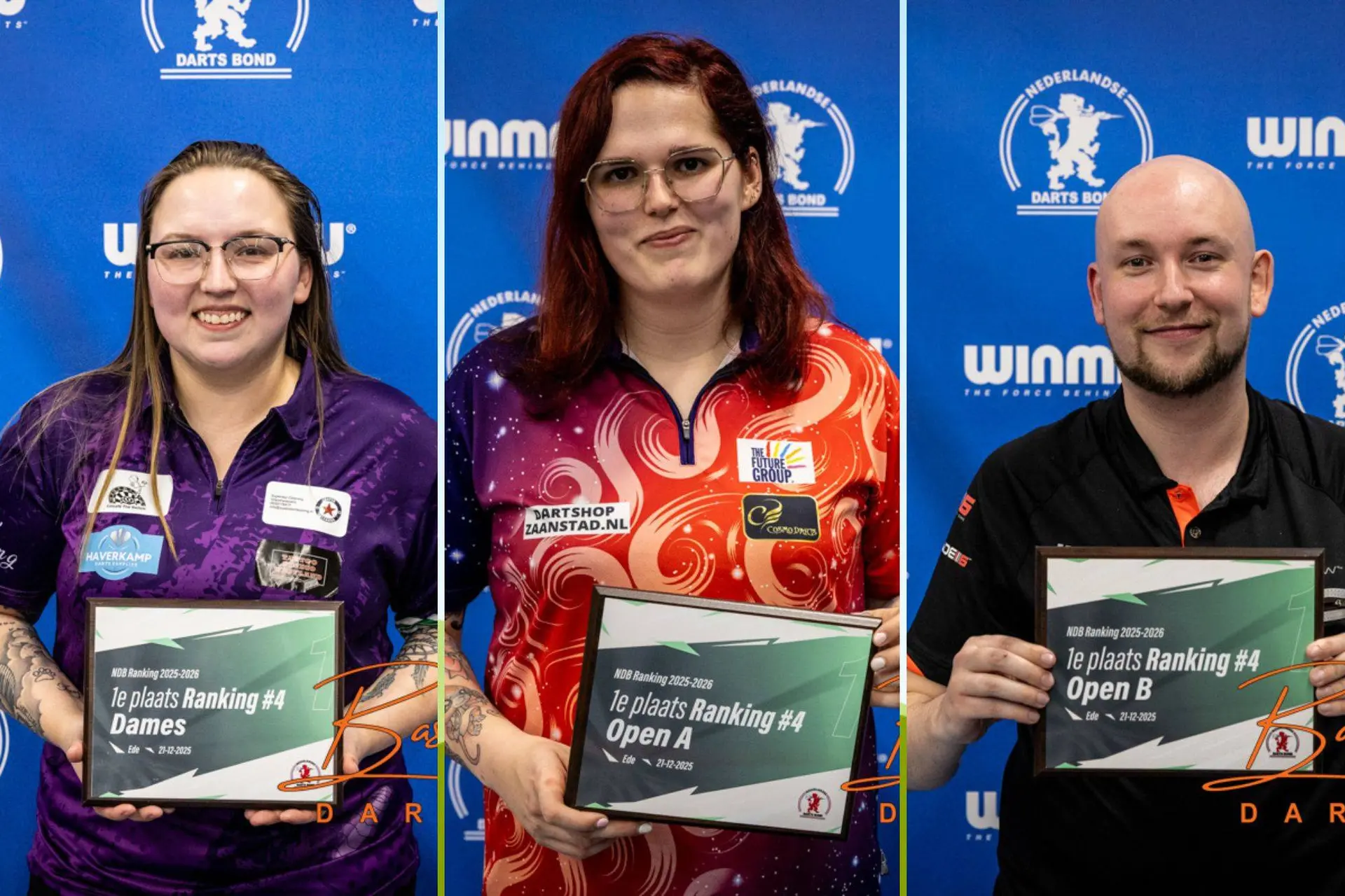 Noa-Lynn van Leuven wint vierde NDB-ranking in Ede, dubbelslag voor Arjo van Golen, Steenbergen heer en meester bij de dames