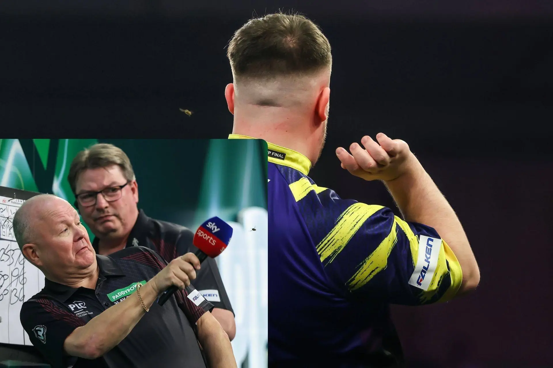 VIDEO van de Ally Pally-wesp die Littler aanvalt tijdens de finale tegen Gian van Veen