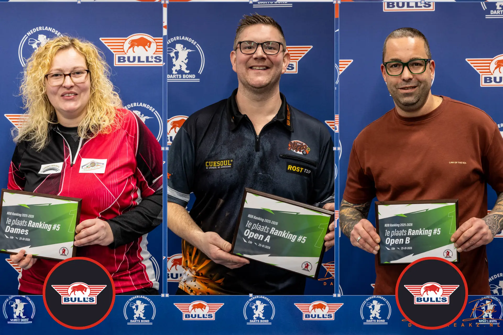 Meulenkamp heerst in Open A tijdens NDB ranking 5, De Graaf pakt damestitel en Schapendonk wint Open B in Ede