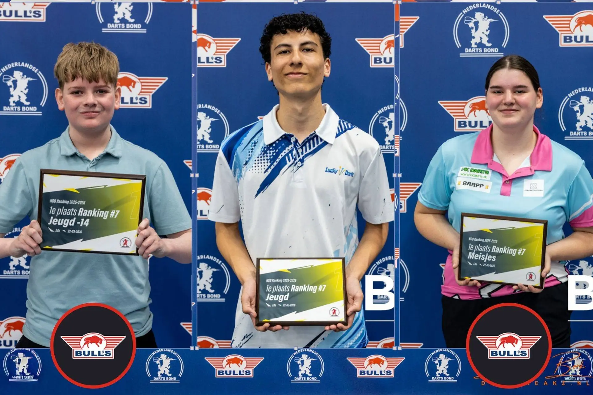 Kai Burger, Koen Jansen en Phoebe Vermeulen grijpen titels op NDB Ranking 7 in Ede
