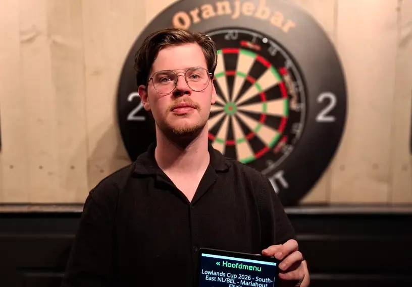 Winst in ADC Lowlands Spring Series 2026 Pub Qualifier 4 bij de Oranjebar gaat naar Thijn Coolen