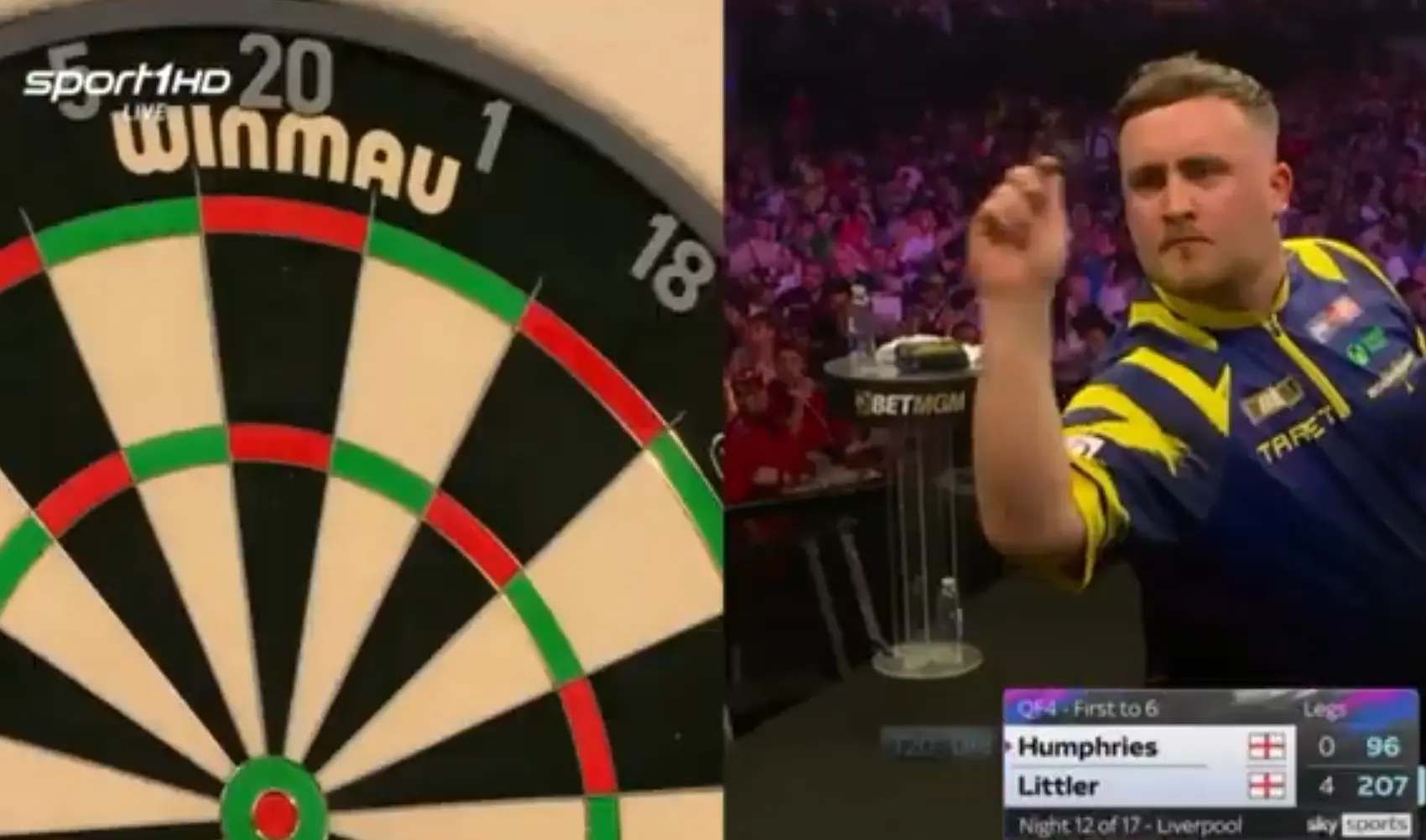 Mysterie nog niet opgelost omtrent deze actie van Luke Littler tegen Luke Humphries