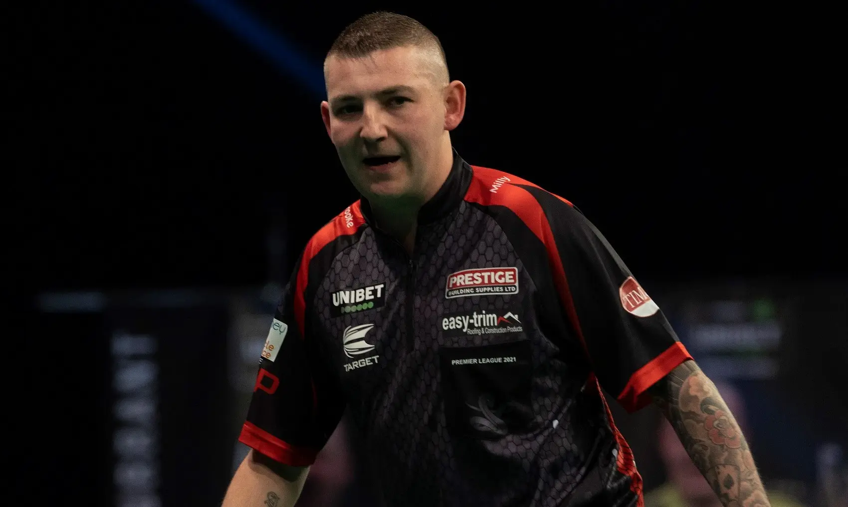 Aspinall survives match dart en route to securing draw against Van Gerwen in high quality Premier League tie