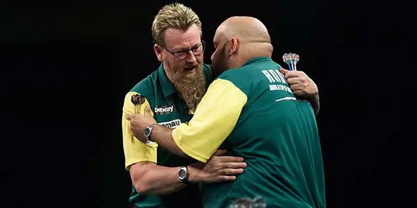 Whitlock and Heta pay tribute to Kyle Anderson after World Cup of Darts win
