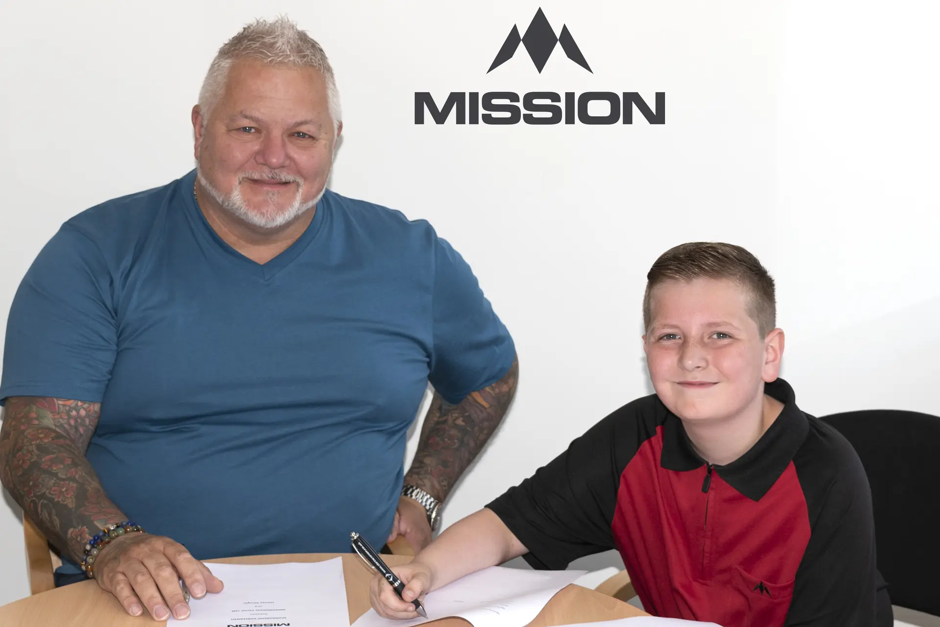 One of the youngest players to hit nine-dart finish signs with Mission Darts