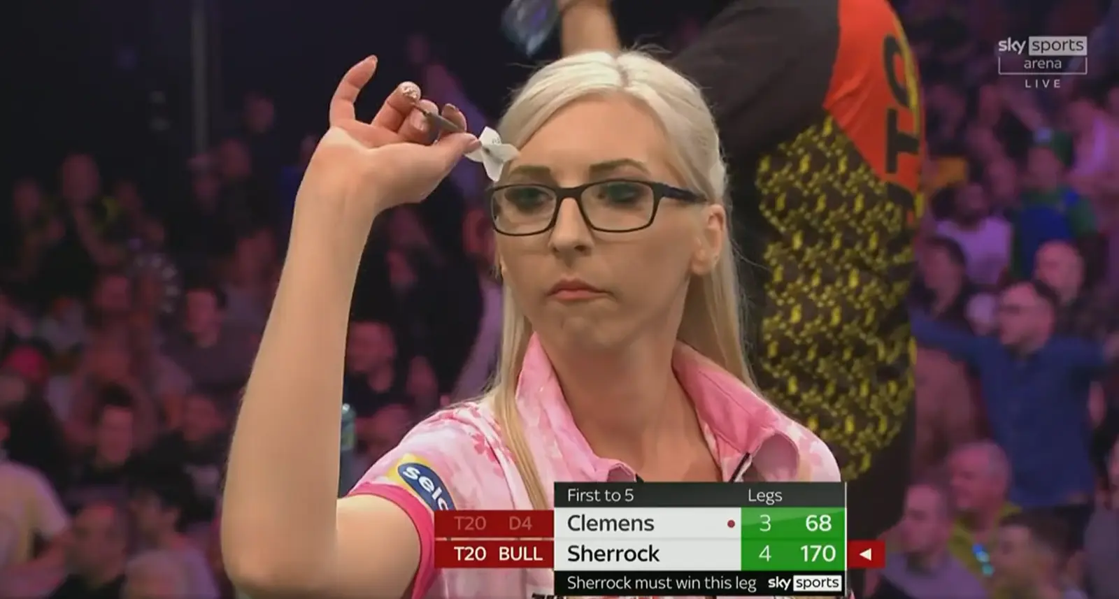 VIDEO: Sensational Sherrock produces blockbuster 170 checkout to claim Last 16 spot at Grand Slam of Darts