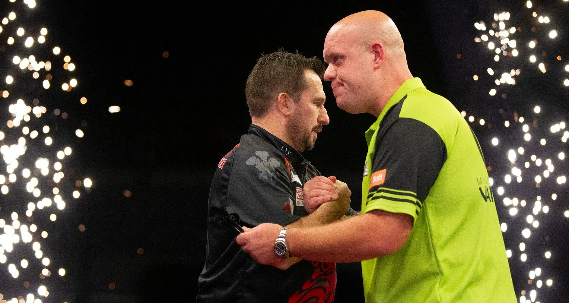 Clayton tied with Van Gerwen at top of Premier League Darts standings after Birmingham win