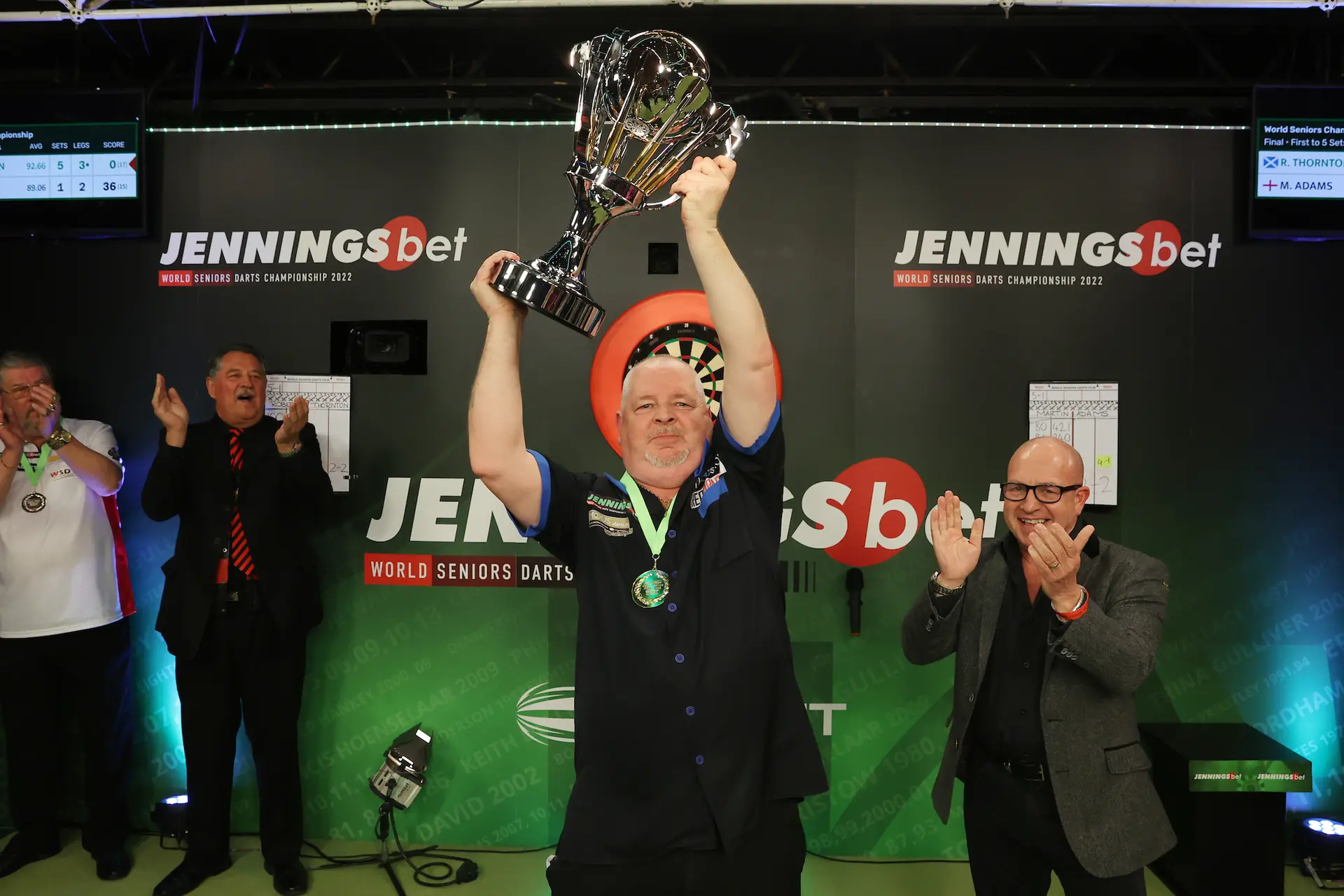 Seeds confirmed for 2023 World Seniors Darts Championship: Defending champion Thornton, Taylor, Adams and Durrant top four