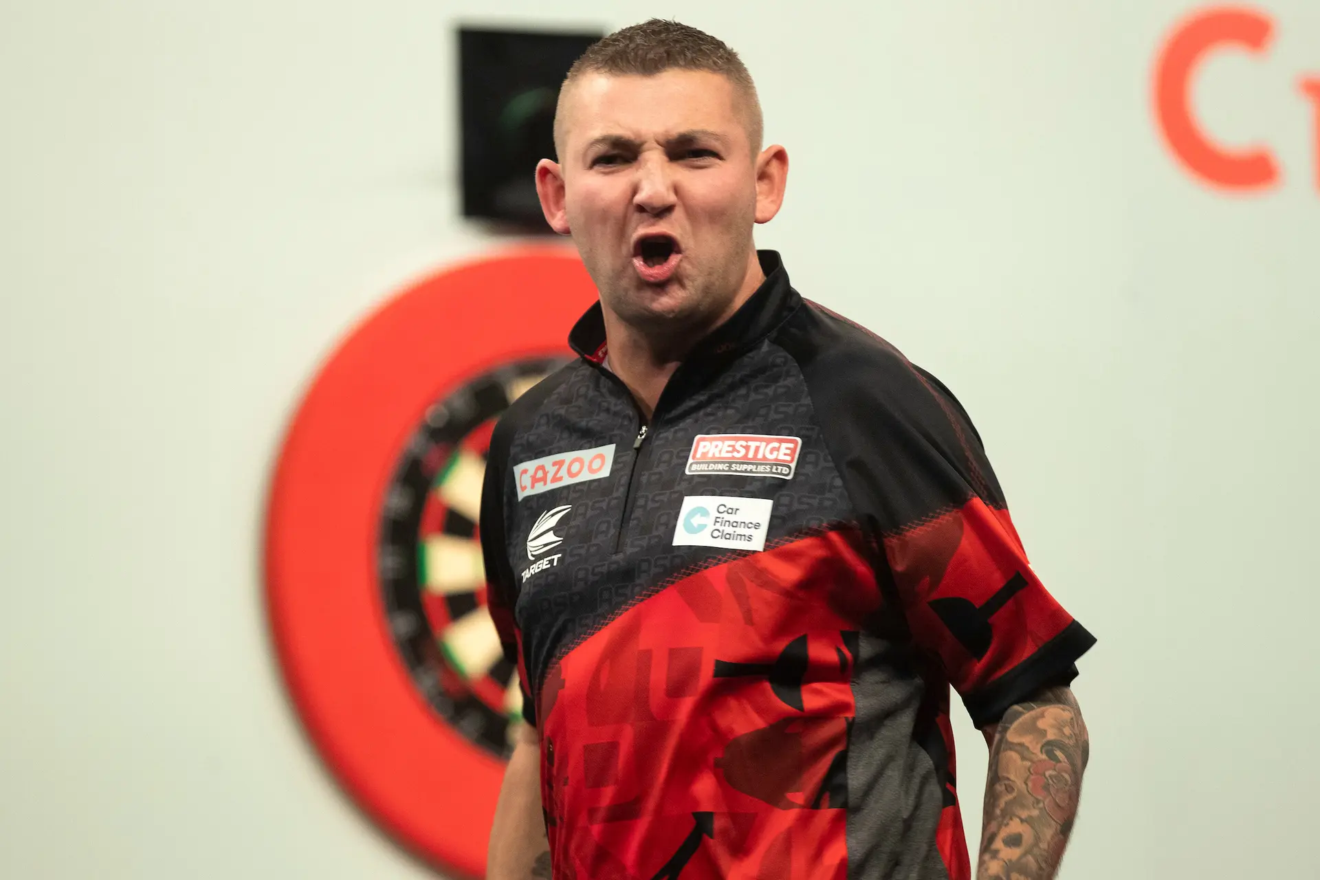 Aspinall reaches maiden Grand Slam of Darts semi-final, ends run of Soutar in hard-fought win