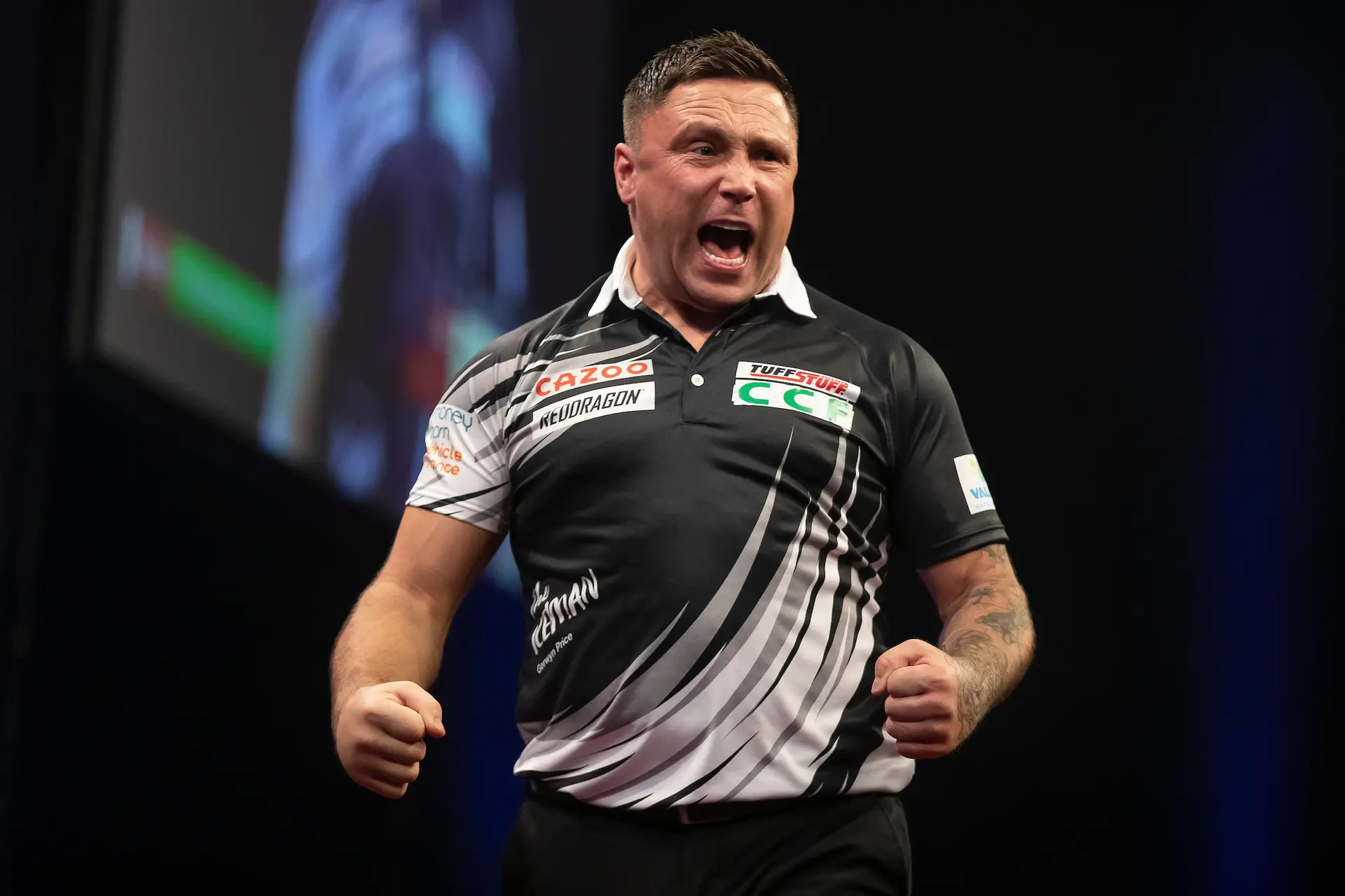 Price set to face Van den Bergh in final of Premier League Darts Night 16 as Van Gerwen withdraws with shoulder injury