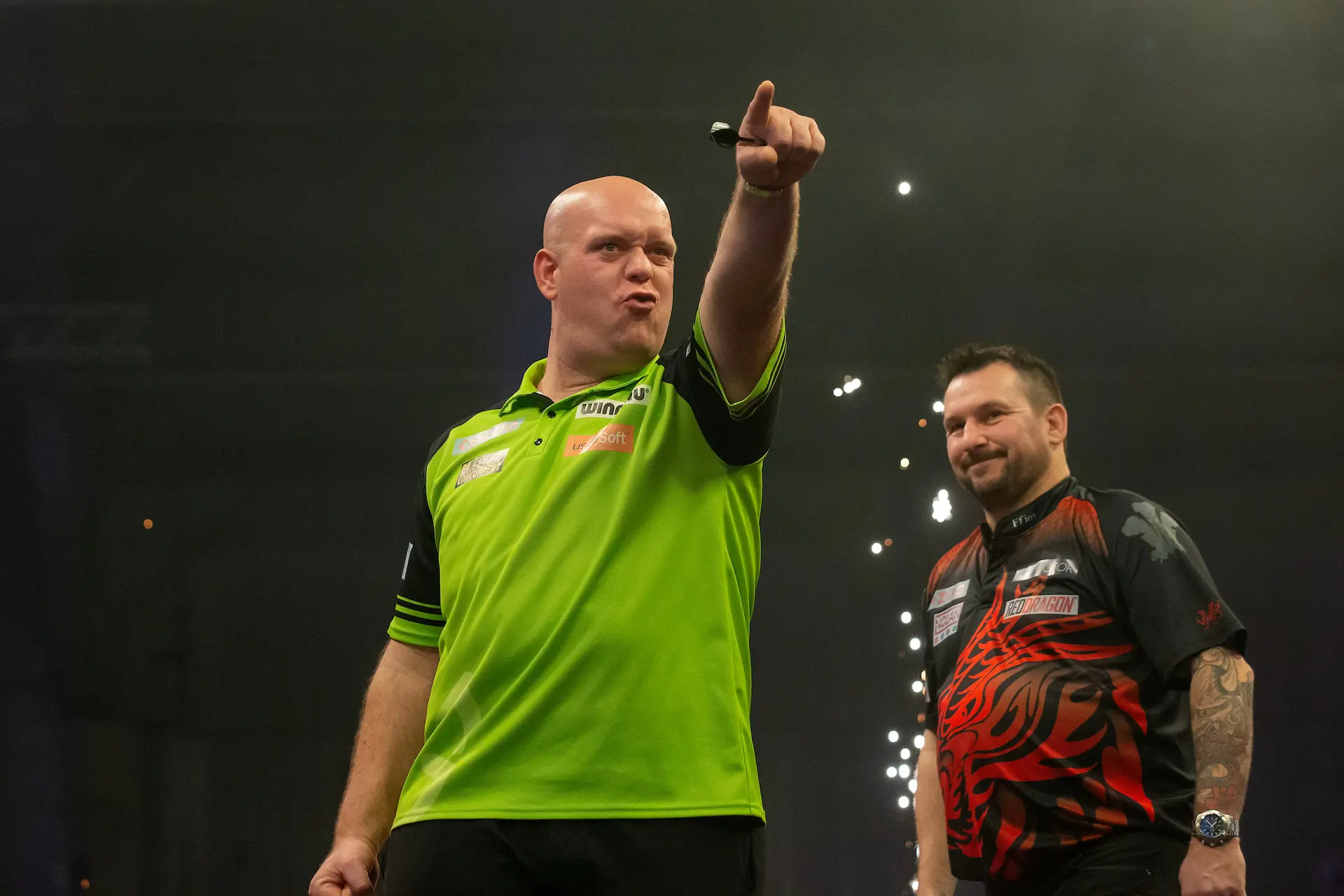 Van Gerwen comfortably still leads Premier League Darts standings despite Berlin disappointment as Clayton revives play-off hopes