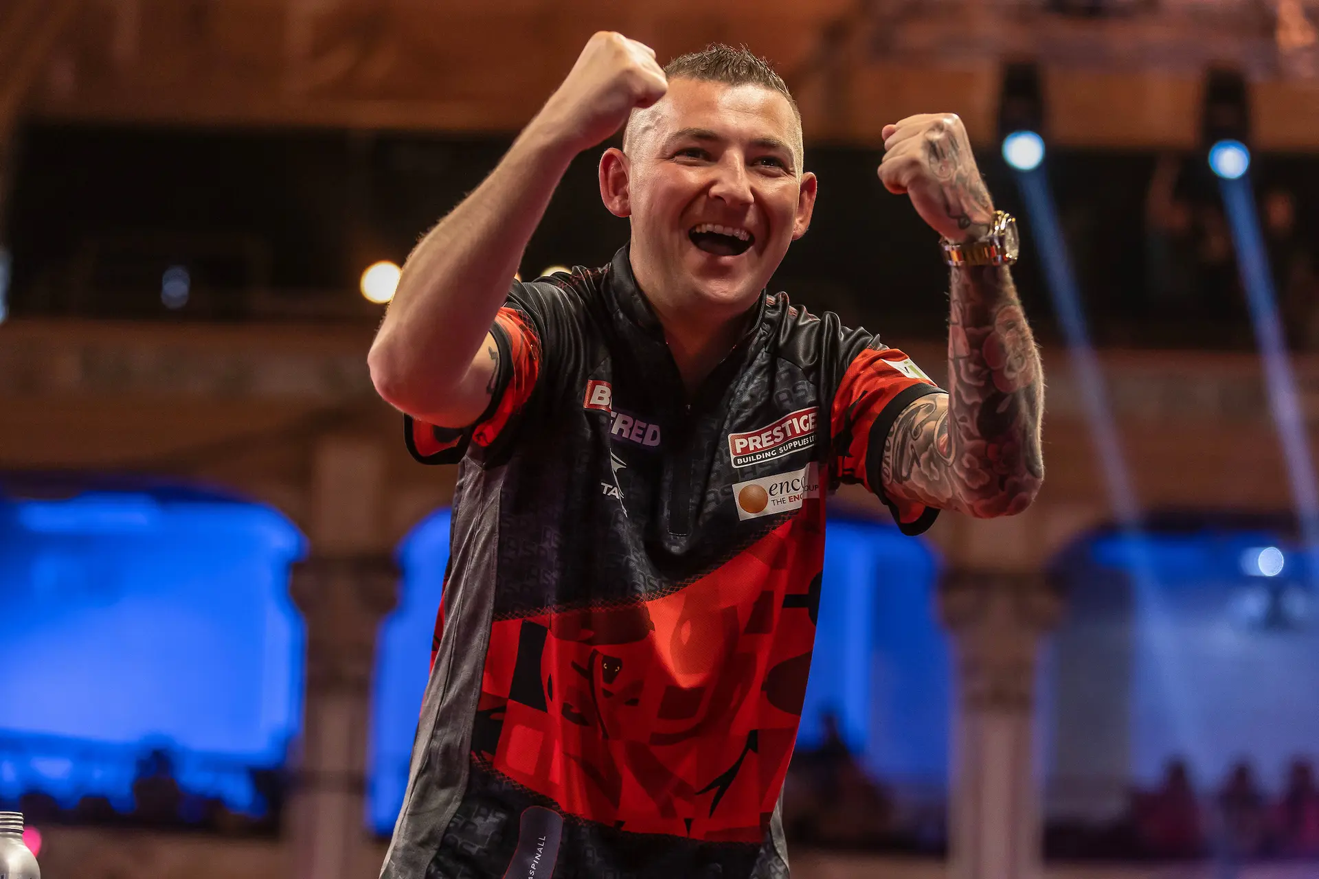 "I thought I was in the local and on karaoke": Aspinall admits getting carried away in 'best atmosphere' at World Matchplay