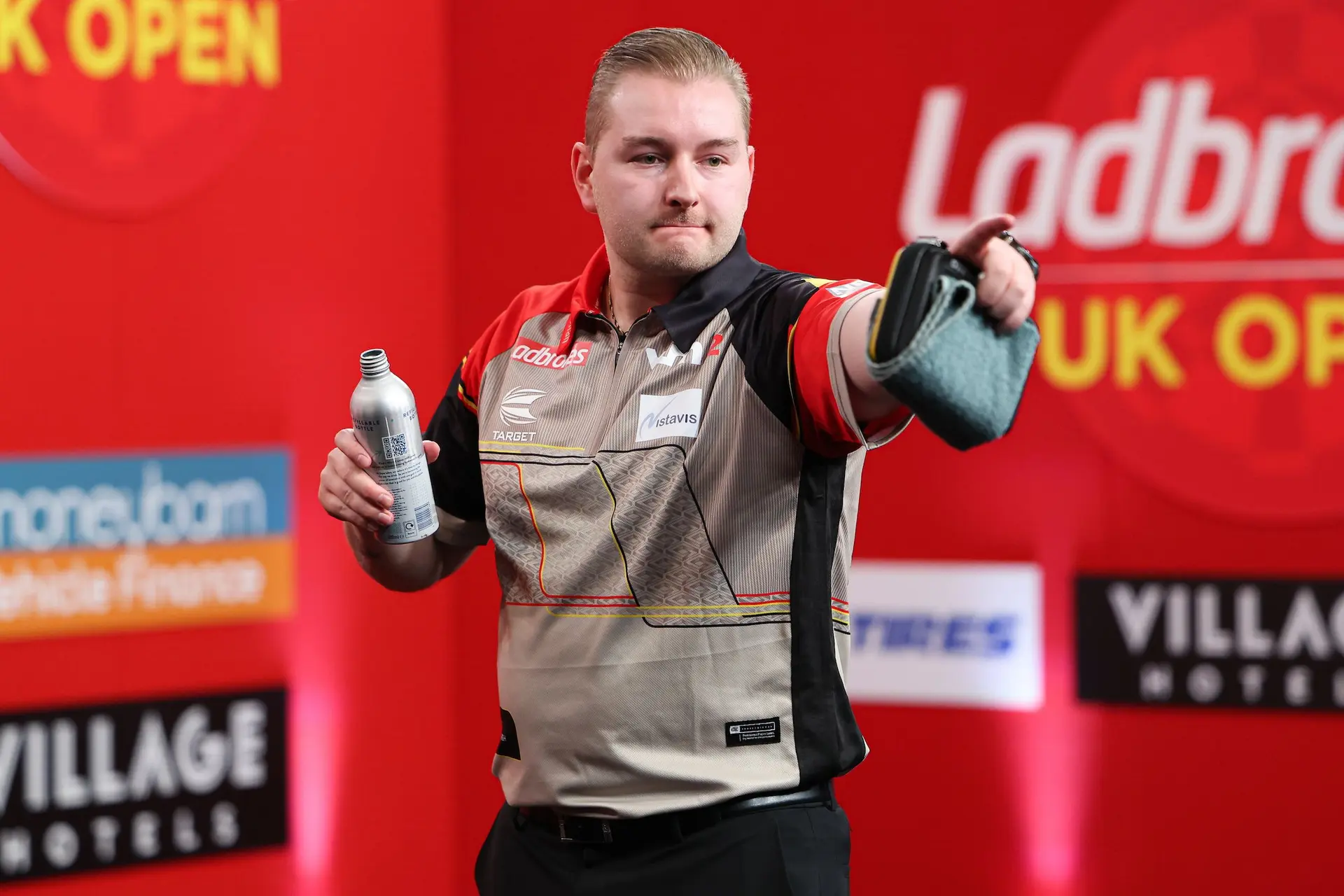 Dimitri van den Bergh survives missed matchdarts from Luke Humphries to win 2024 UK Open title in incredibly dramatic final
