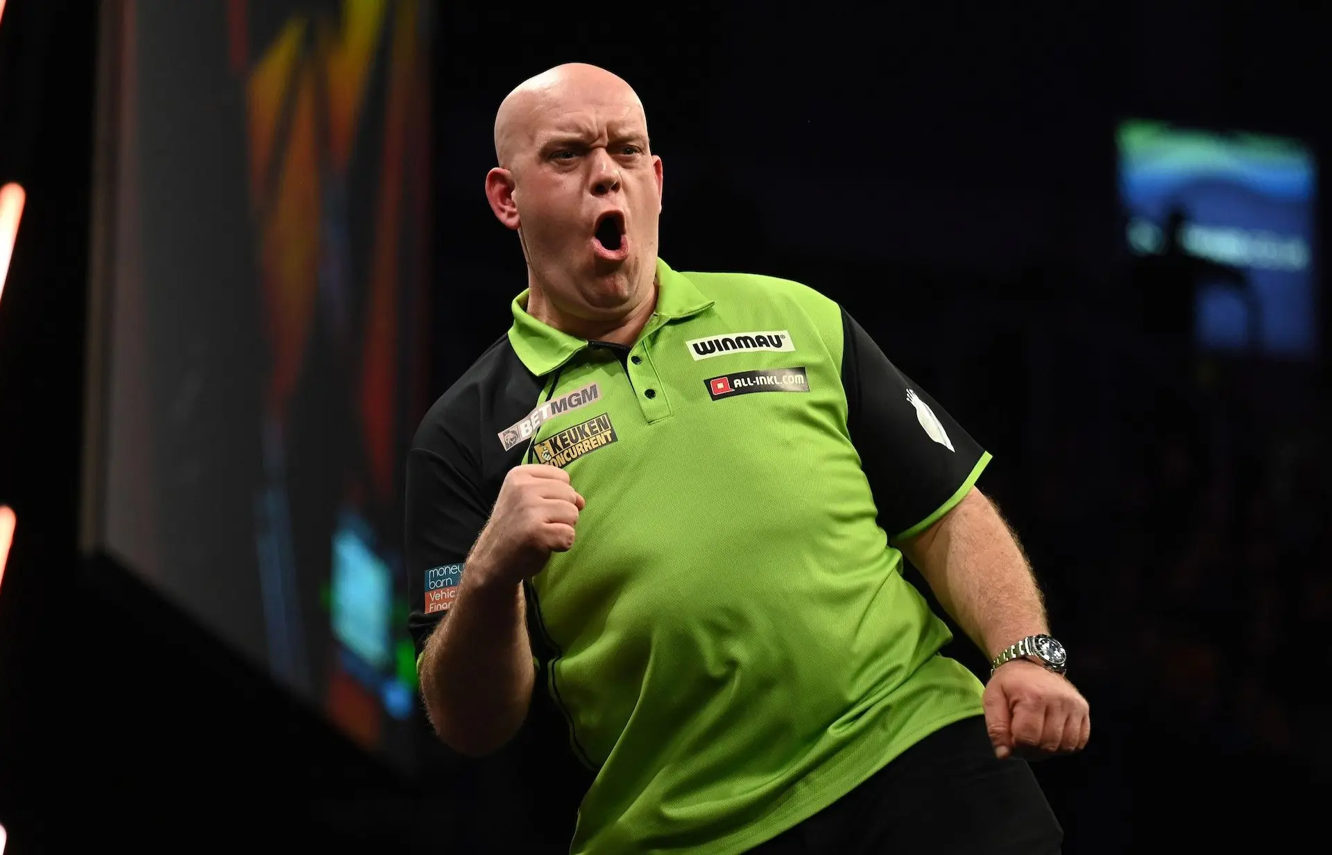 Michael van Gerwen through to last sixteen at German Darts Grand Prix as Martin Schindler keeps home hopes alive