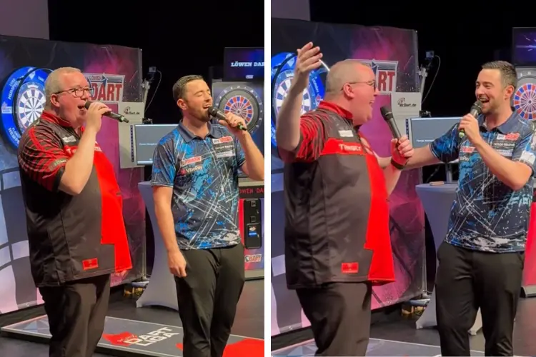 VIDEO: Darts newest boyband? Stephen Bunting and Luke Humphries combine for golden rendition of Spandau Ballet classic